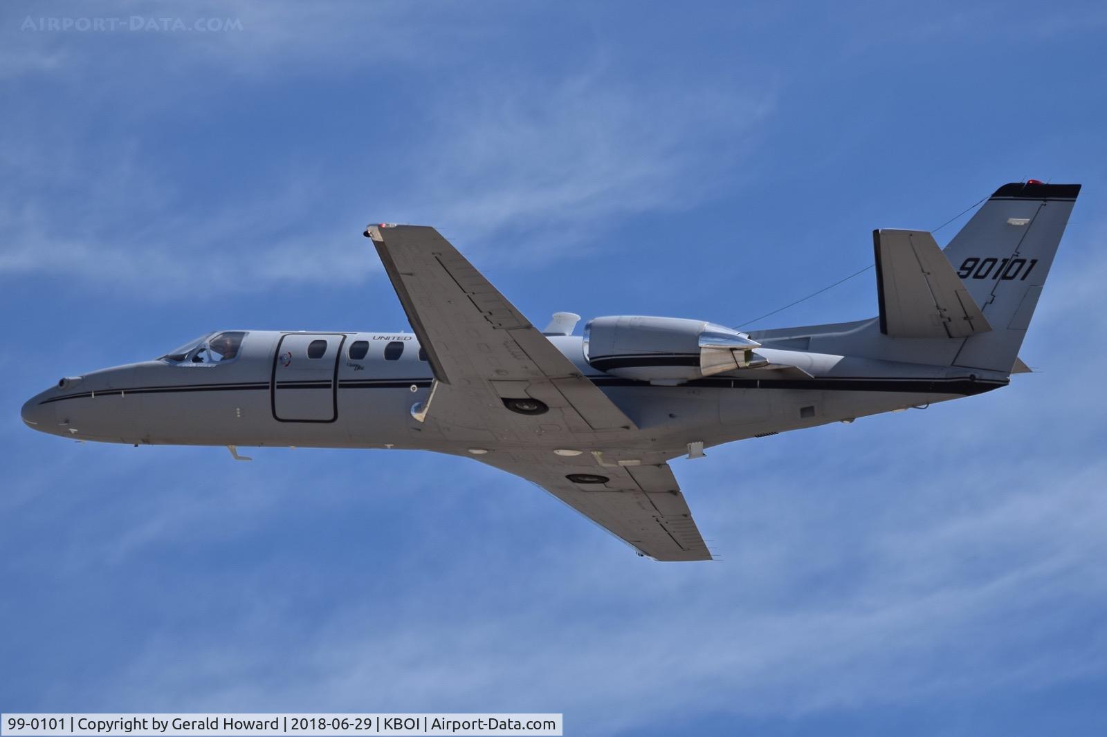 99-0101, 1999 Cessna UC-35A Citation Ultra C/N 560-0534, Departing BOI.