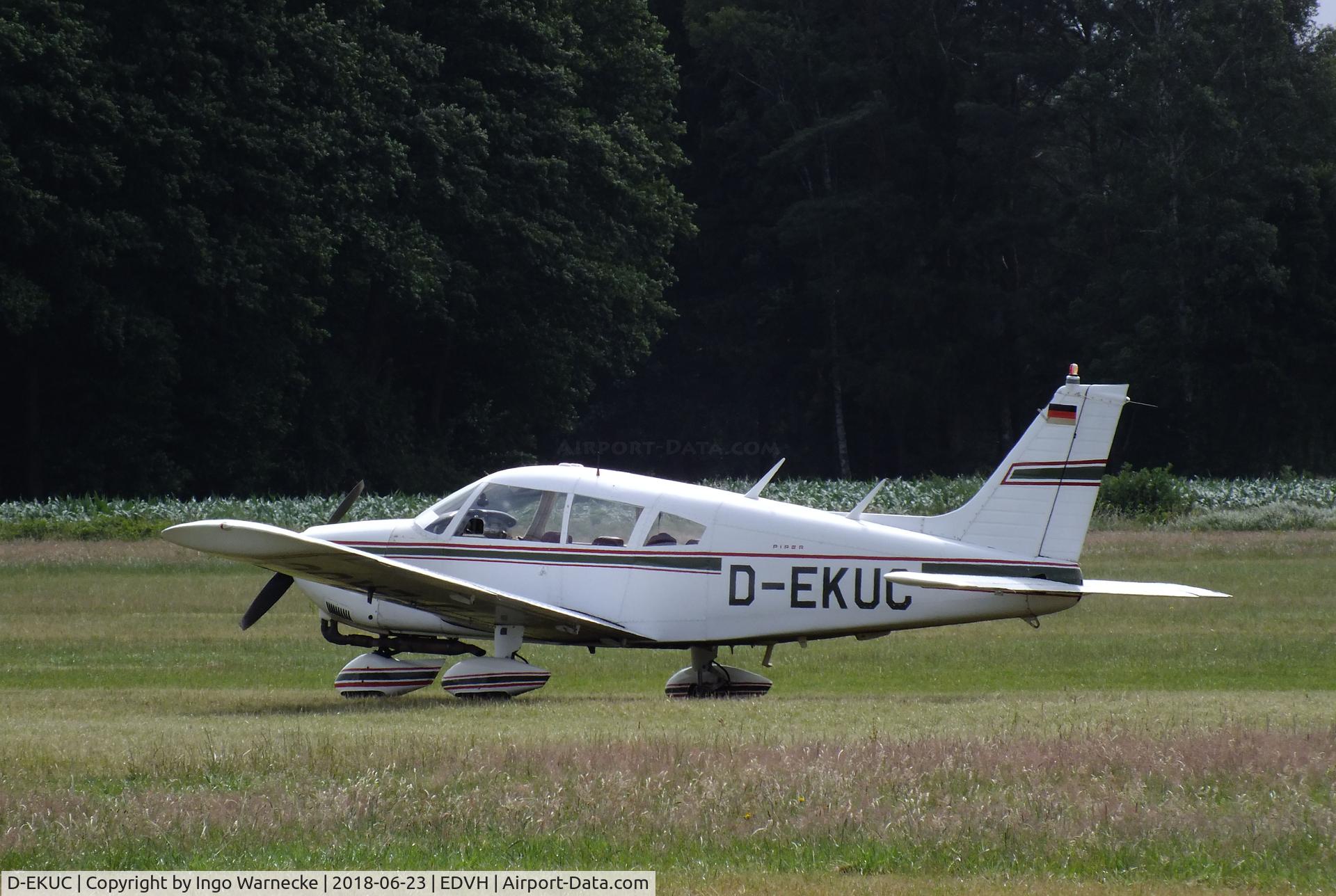 D-EKUC, 1973 Piper PA-28-180 Cherokee C/N 28-7305470, Piper PA-28-180 Cherokee at Hodenhagen airfield
