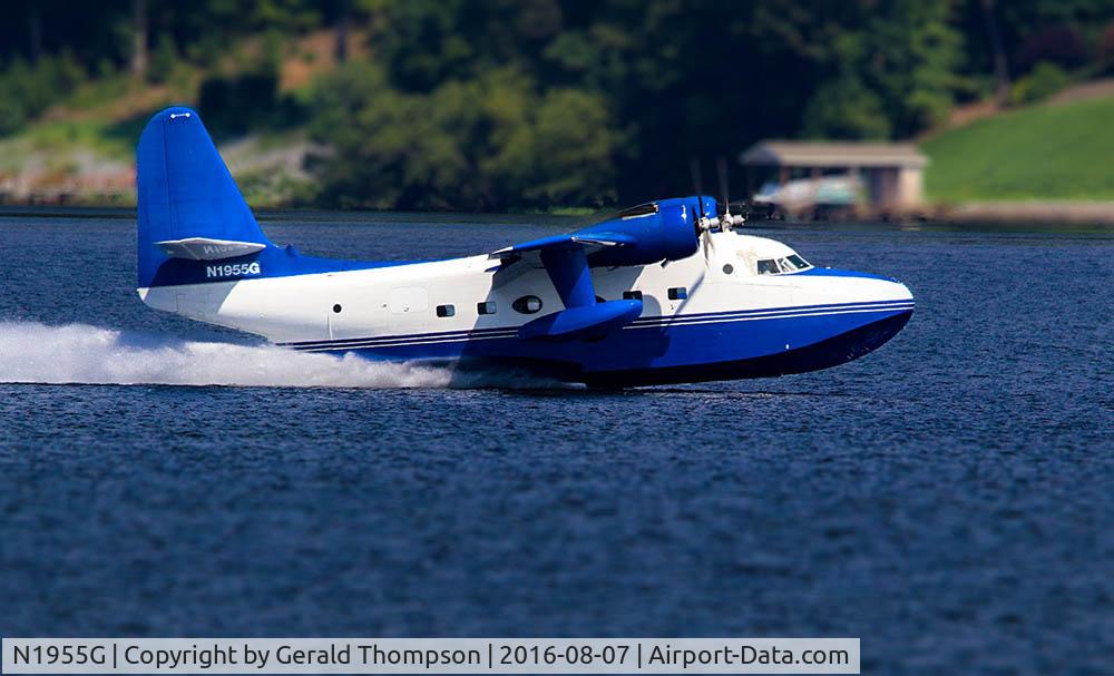 N1955G, 1954 Grumman HU-16C (UF-1) Albatross Albatross C/N 406, Roanoke Rapids Lake, NC, August 2016