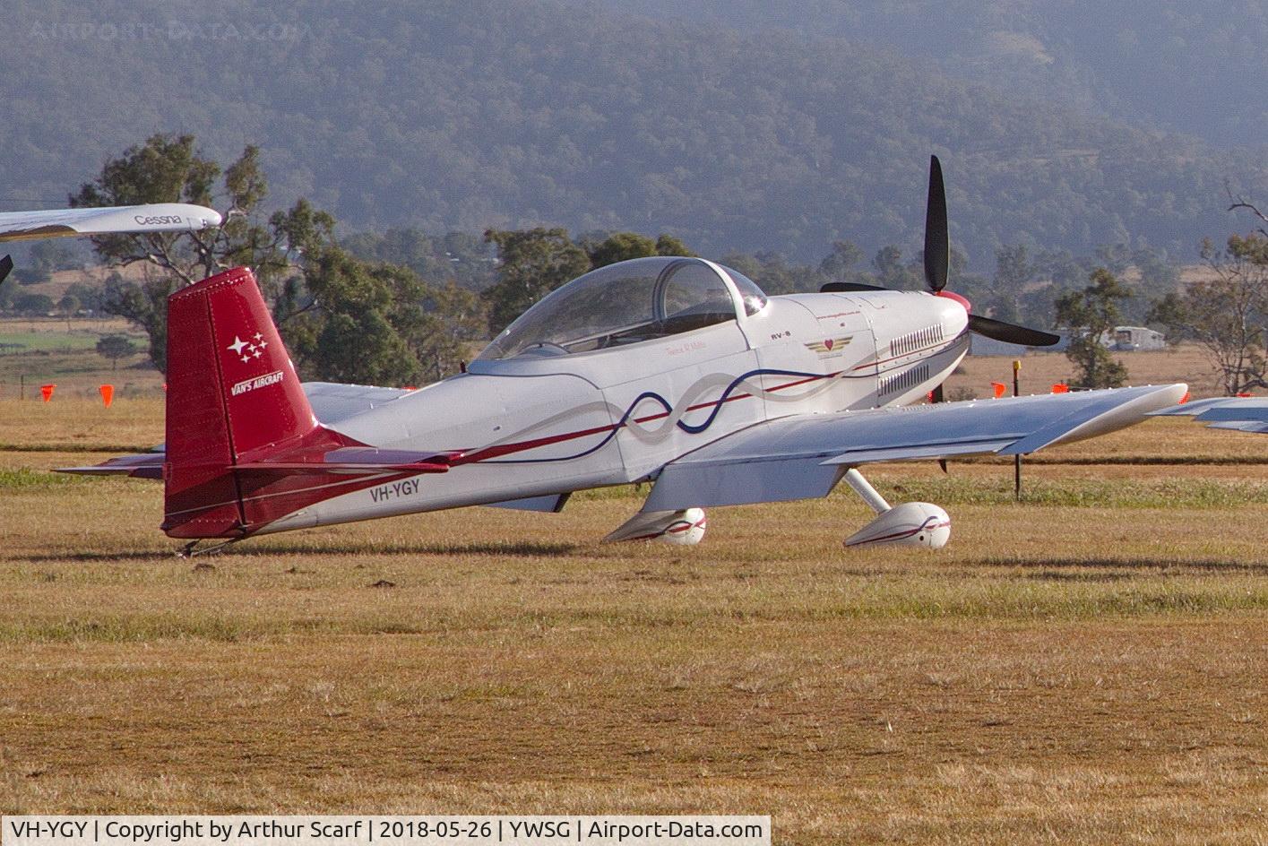 VH-YGY, 2010 Vans RV-8 C/N 80605, Red Thunder - Watts Bridge 2018