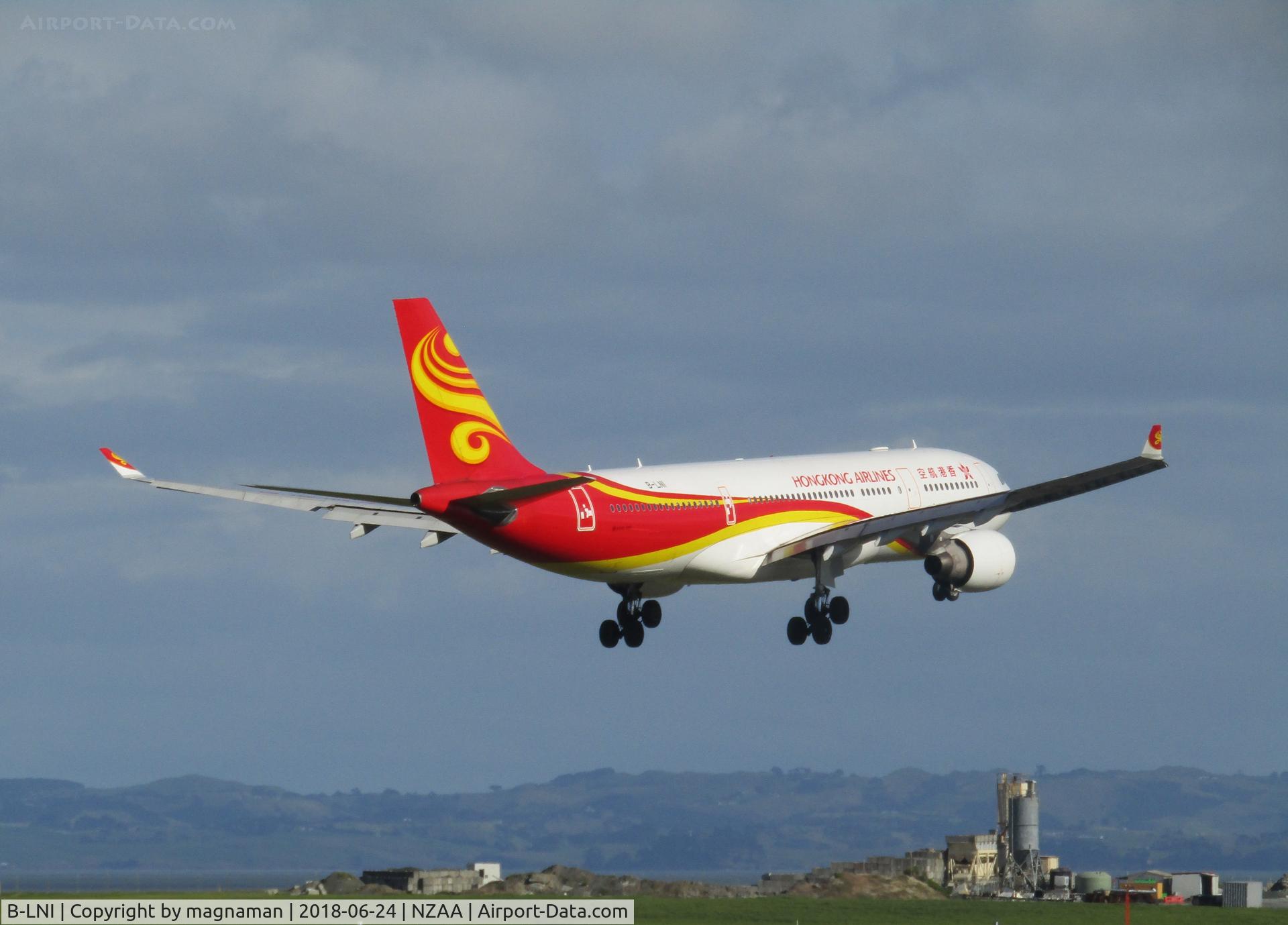 B-LNI, 2010 Airbus A330-223 C/N 1034, landing at AKL