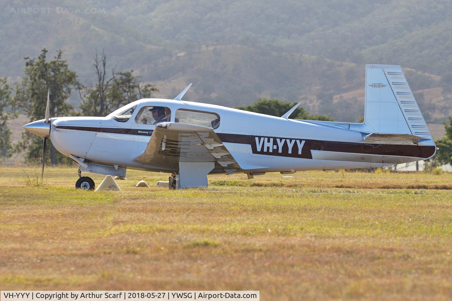 VH-YYY, 1989 Mooney M20J 201 C/N 24-3102, Red Thunder - Watts Bridge 2018