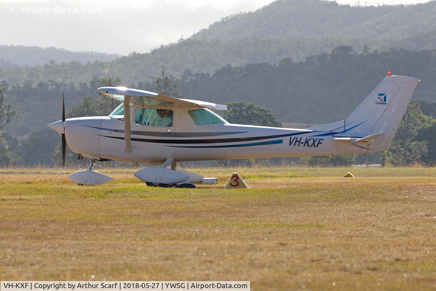 VH-KXF, 1967 Cessna 150G C/N 15066535, Red Thunder - Watts Bridge 2018