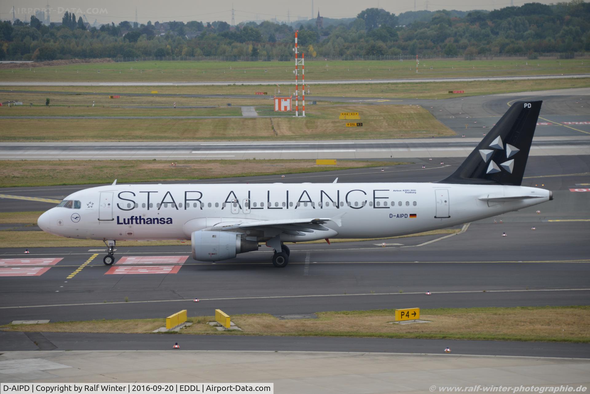 D-AIPD, 1989 Airbus A320-211 C/N 0072, Airbus A320-211 - LH DLH Lufthansa 'Freiburg' 'Star Alliance' livery - 72 - D-AIPD - 20.09.2016 - DUS