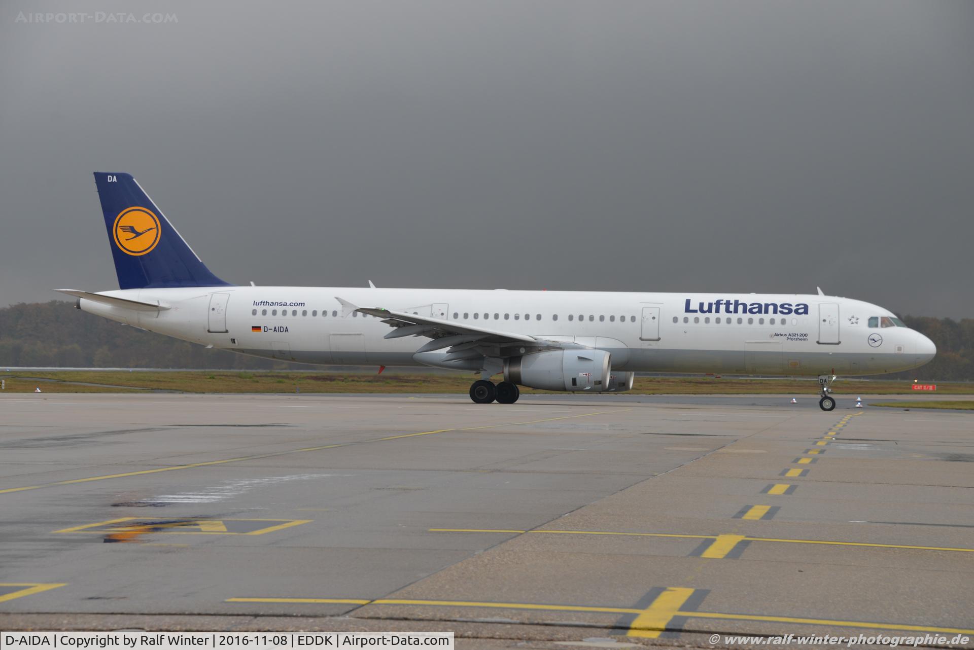D-AIDA, 2010 Airbus A321-231 C/N 4360, Airbus A321-231 - LH DLH Lufthansa - 4360 - D-AIDA - 08.11.2016 - CGN