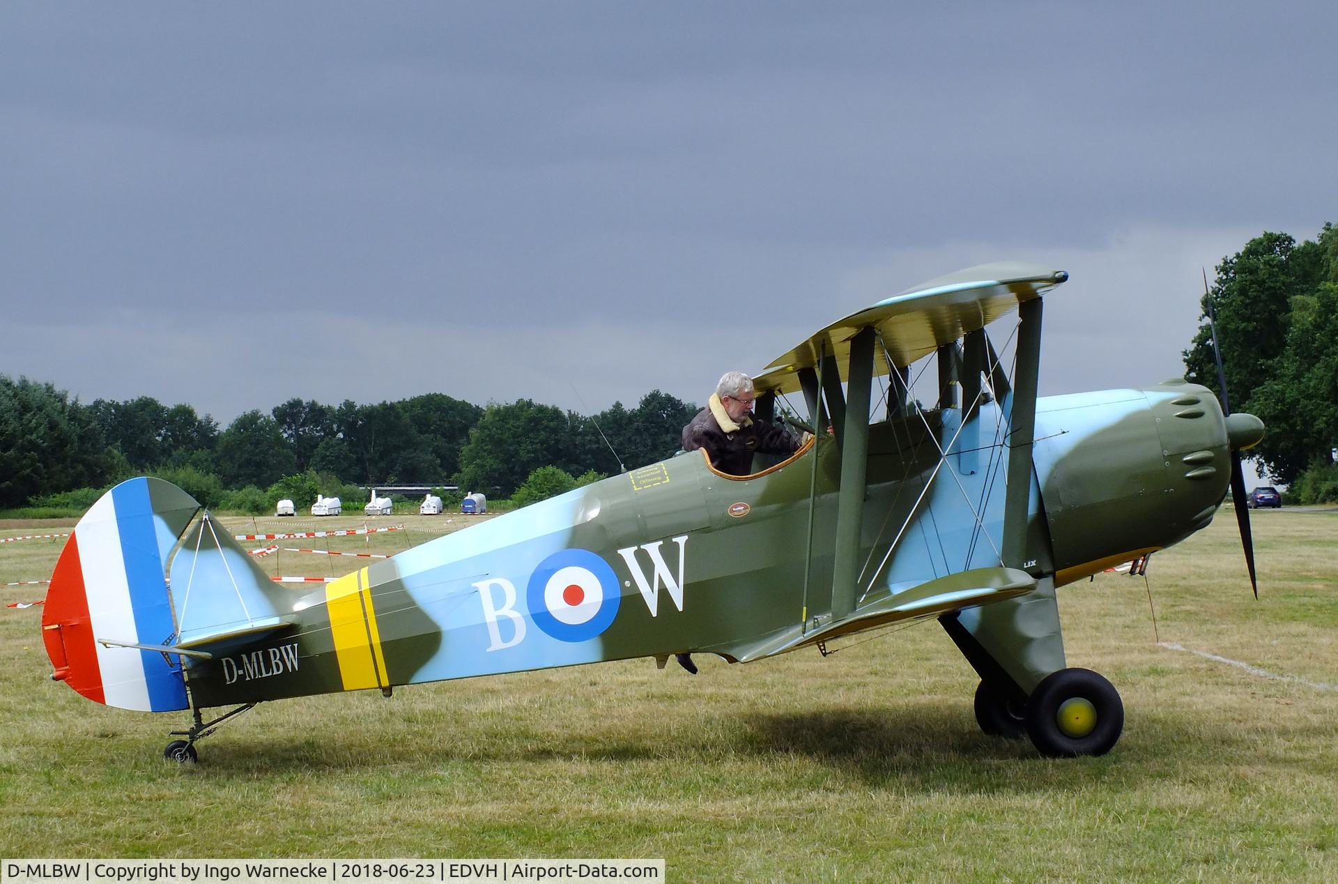 D-MLBW, Platzer Kiebitz B C/N 280, Platzer Kiebitz B at the 2018 OUV-Meeting at Hodenhagen airfield