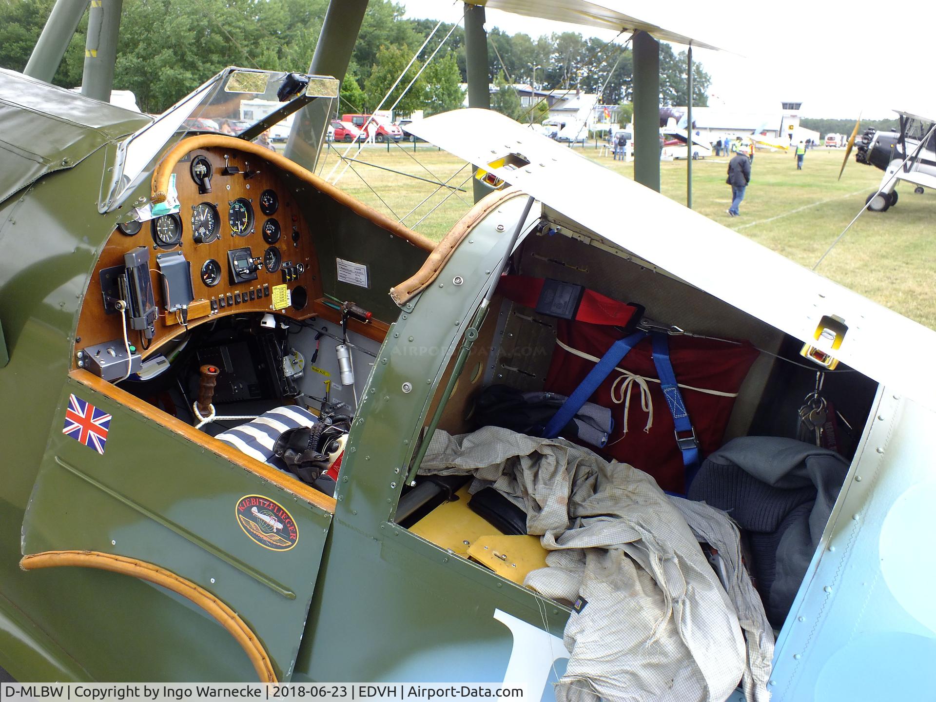 D-MLBW, Platzer Kiebitz B C/N 280, Platzer Kiebitz B at the 2018 OUV-Meeting at Hodenhagen airfield #c