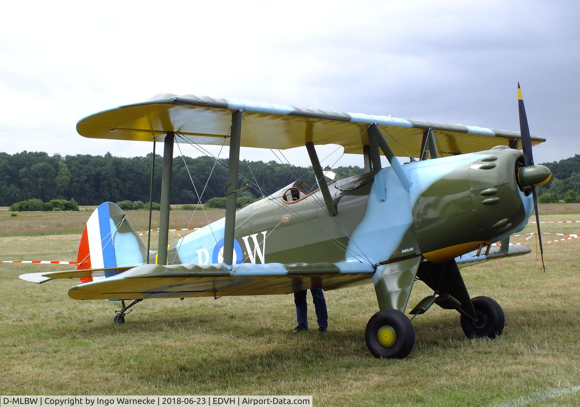 D-MLBW, Platzer Kiebitz B C/N 280, Platzer Kiebitz B at the 2018 OUV-Meeting at Hodenhagen airfield