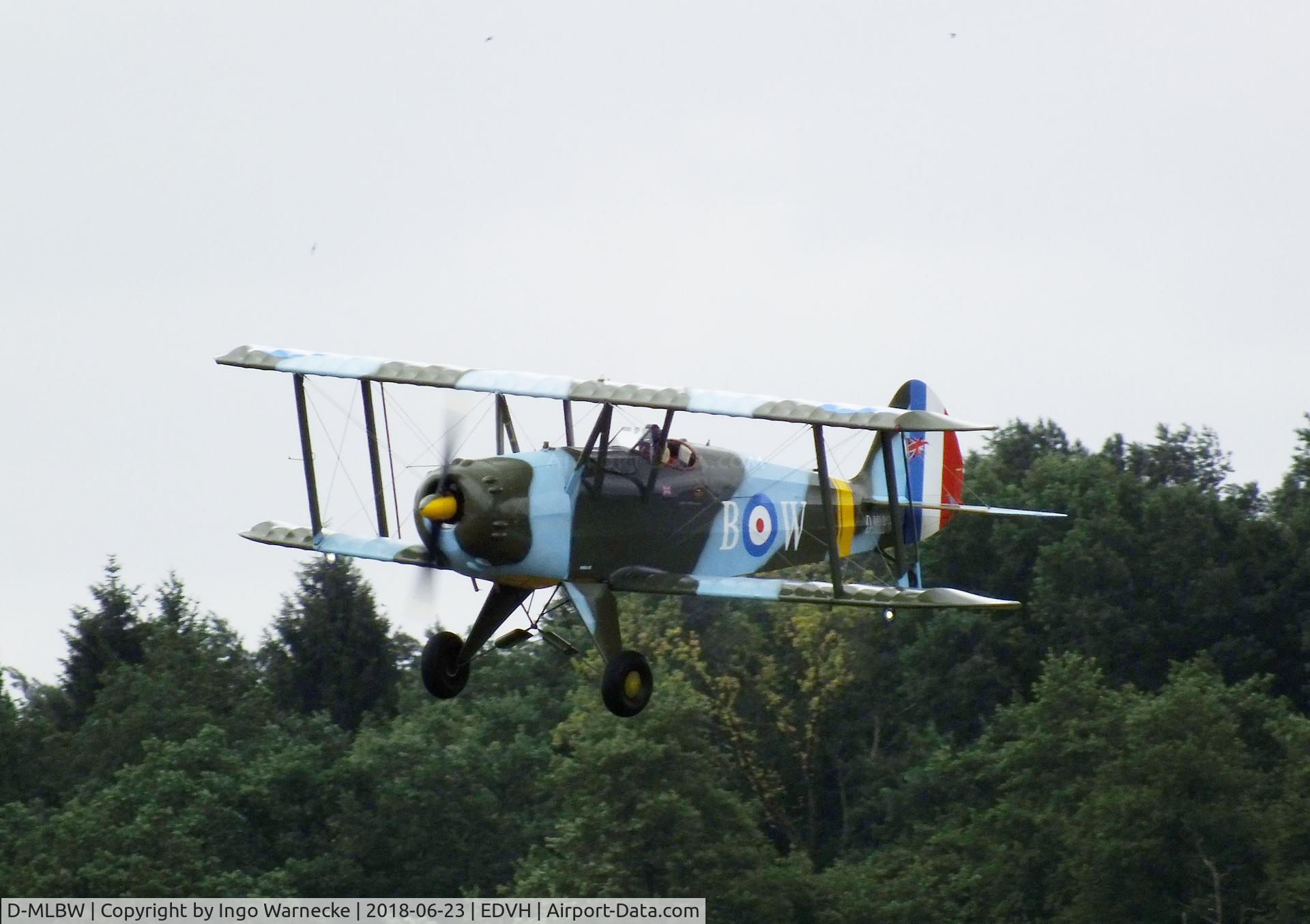 D-MLBW, Platzer Kiebitz B C/N 280, Platzer Kiebitz B at the 2018 OUV-Meeting at Hodenhagen airfield