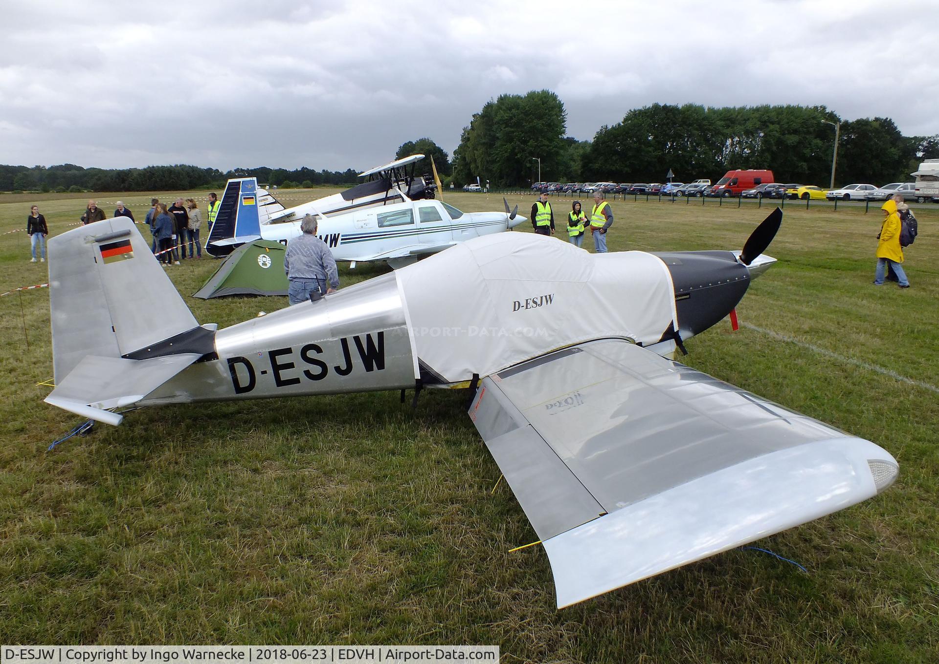 D-ESJW, 2008 Vans RV-7 C/N 72080, Vans RV-7 at the 2018 OUV-Meeting at Hodenhagen airfield