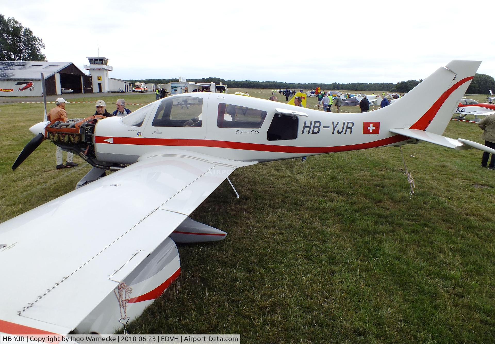 HB-YJR, 2006 Wheeler Express S-90 C/N 2501, Express Series 90 (Wheeler Express S90) at the 2018 OUV-Meeting at Hodenhagen airfield
