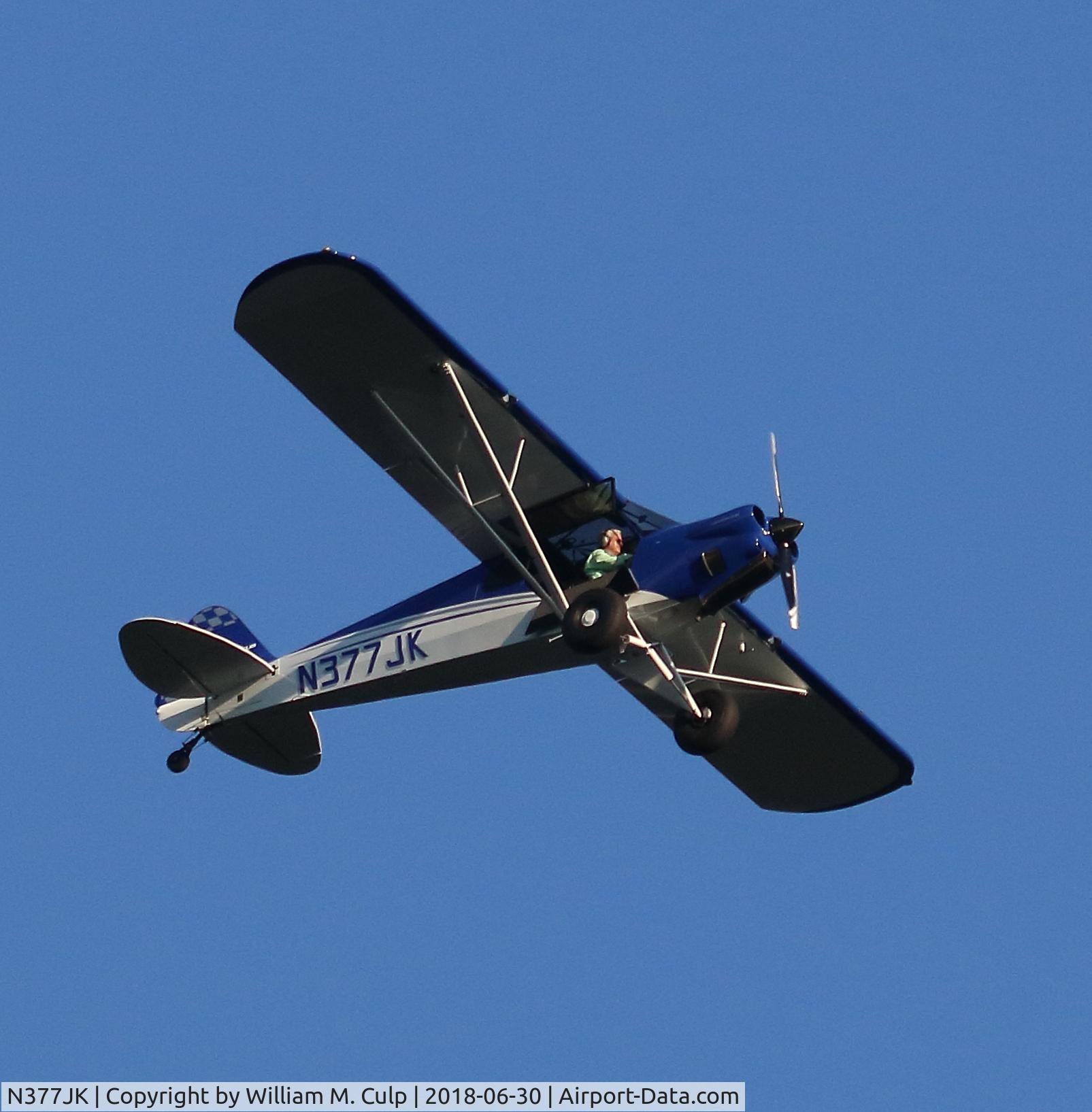 N377JK, Lincoln Sportplane C/N 1, Was seen flying over Peace Valley Park, New Britain Pa.