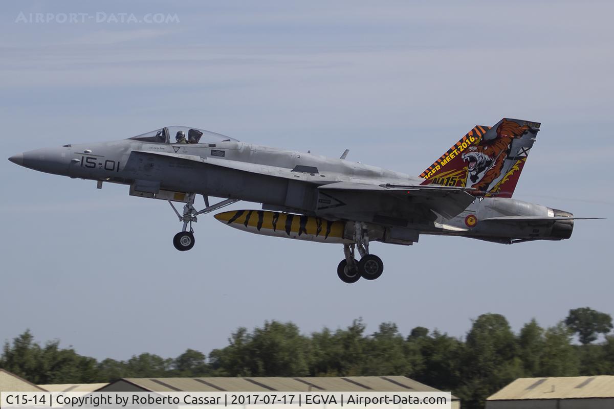 C15-14, McDonnell Douglas EF-18A+ Hornet C/N 0487/A402, RIAT 2017