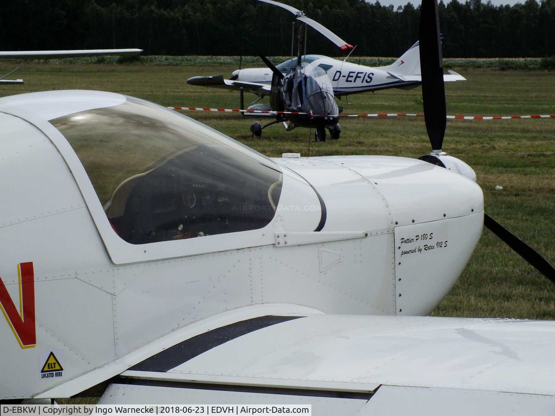 D-EBKW, Pottier P-180S C/N 155, Pottier P.180S at the 2018 OUV-Meeting at Hodenhagen airfield