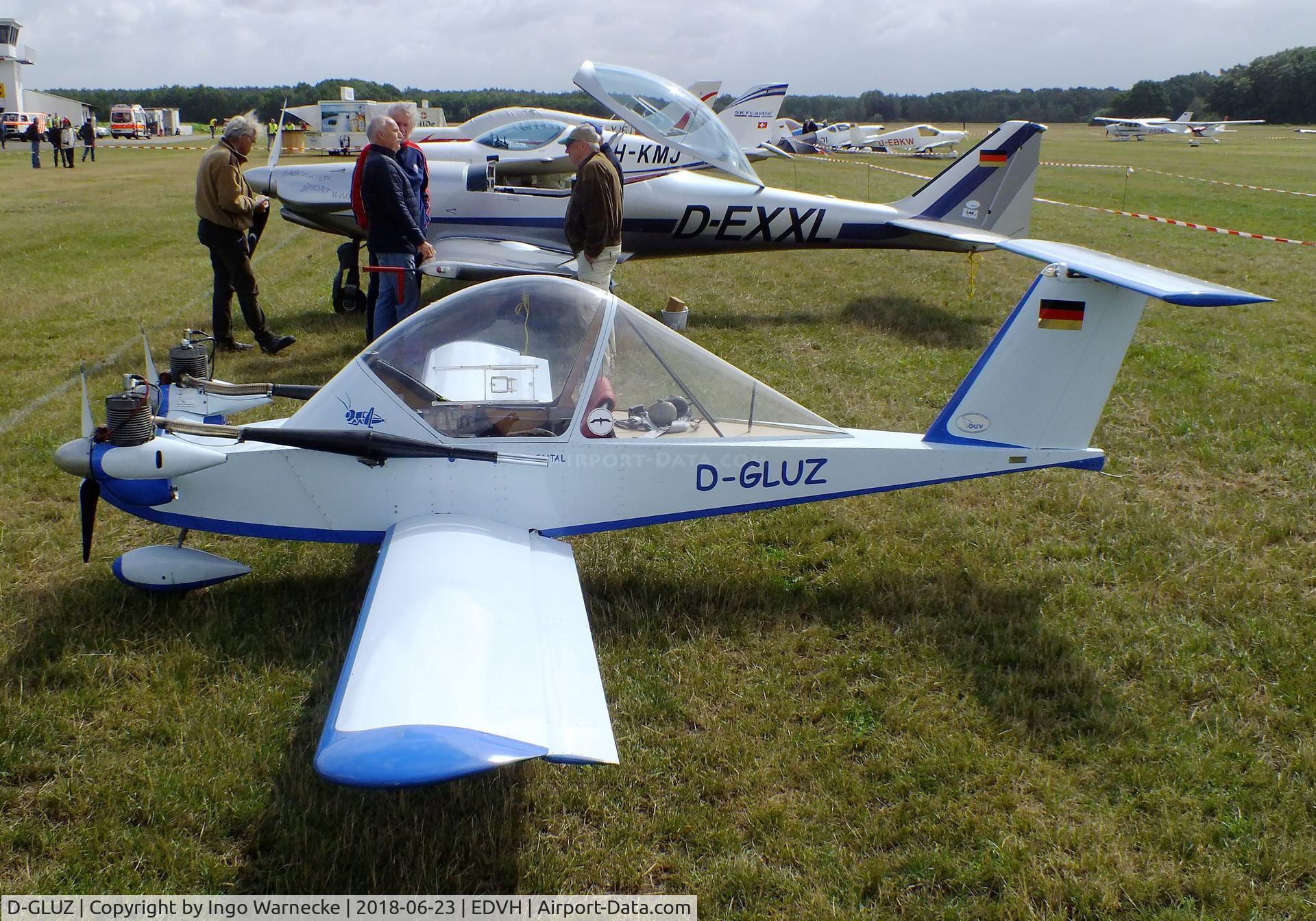 D-GLUZ, Colomban MC-15 Cri-Cri (Cricket) C/N 1646-01, Colomban MC.15 CriCri at the 2018 OUV-Meeting at Hodenhagen airfield