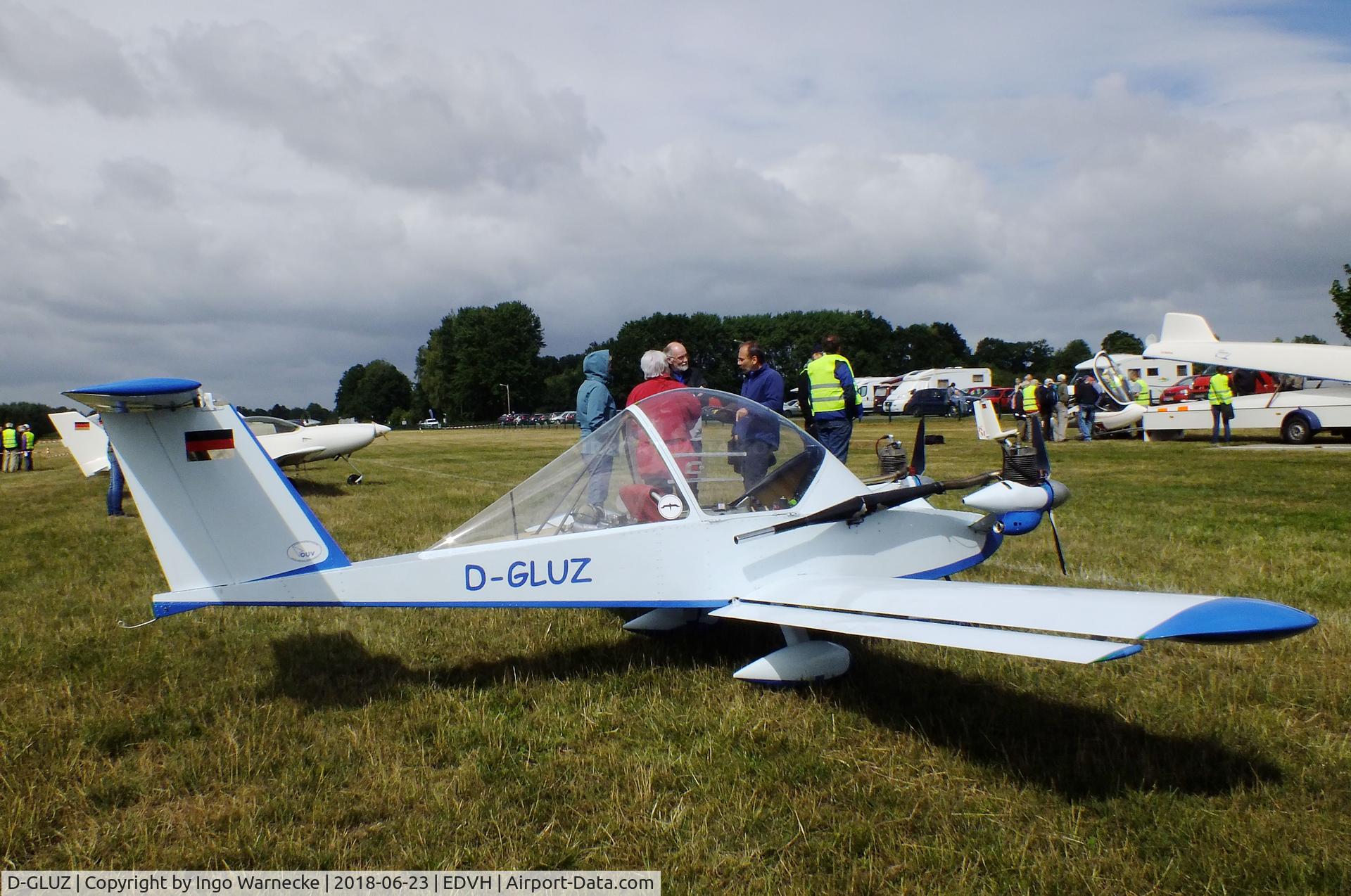 D-GLUZ, Colomban MC-15 Cri-Cri (Cricket) C/N 1646-01, Colomban MC.15 CriCri at the 2018 OUV-Meeting at Hodenhagen airfield