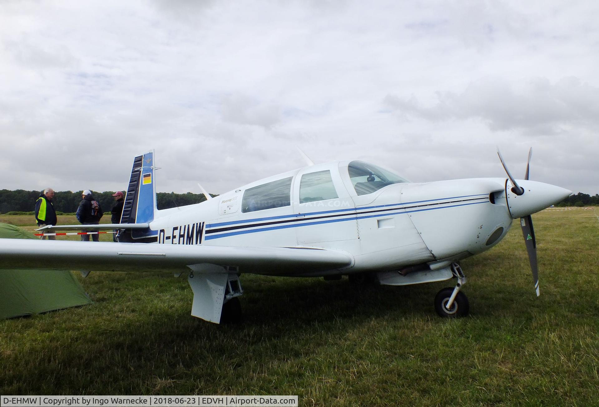 D-EHMW, 1983 Mooney M20J 201 201 C/N 24-1394, Mooney M20J 201 at the 2018 OUV-Meeting at Hodenhagen airfield