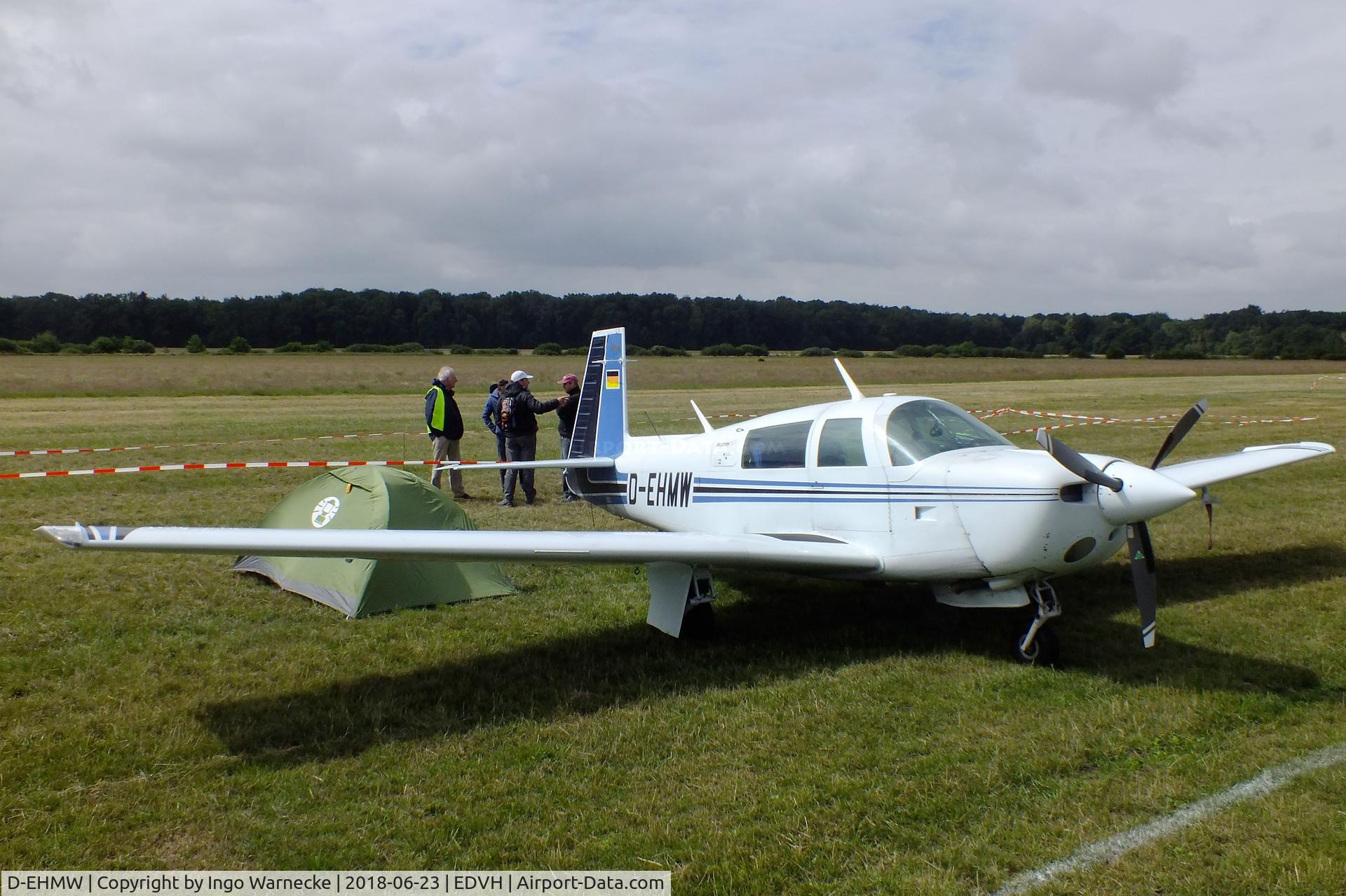 D-EHMW, 1983 Mooney M20J 201 201 C/N 24-1394, Mooney M20J 201 at the 2018 OUV-Meeting at Hodenhagen airfield