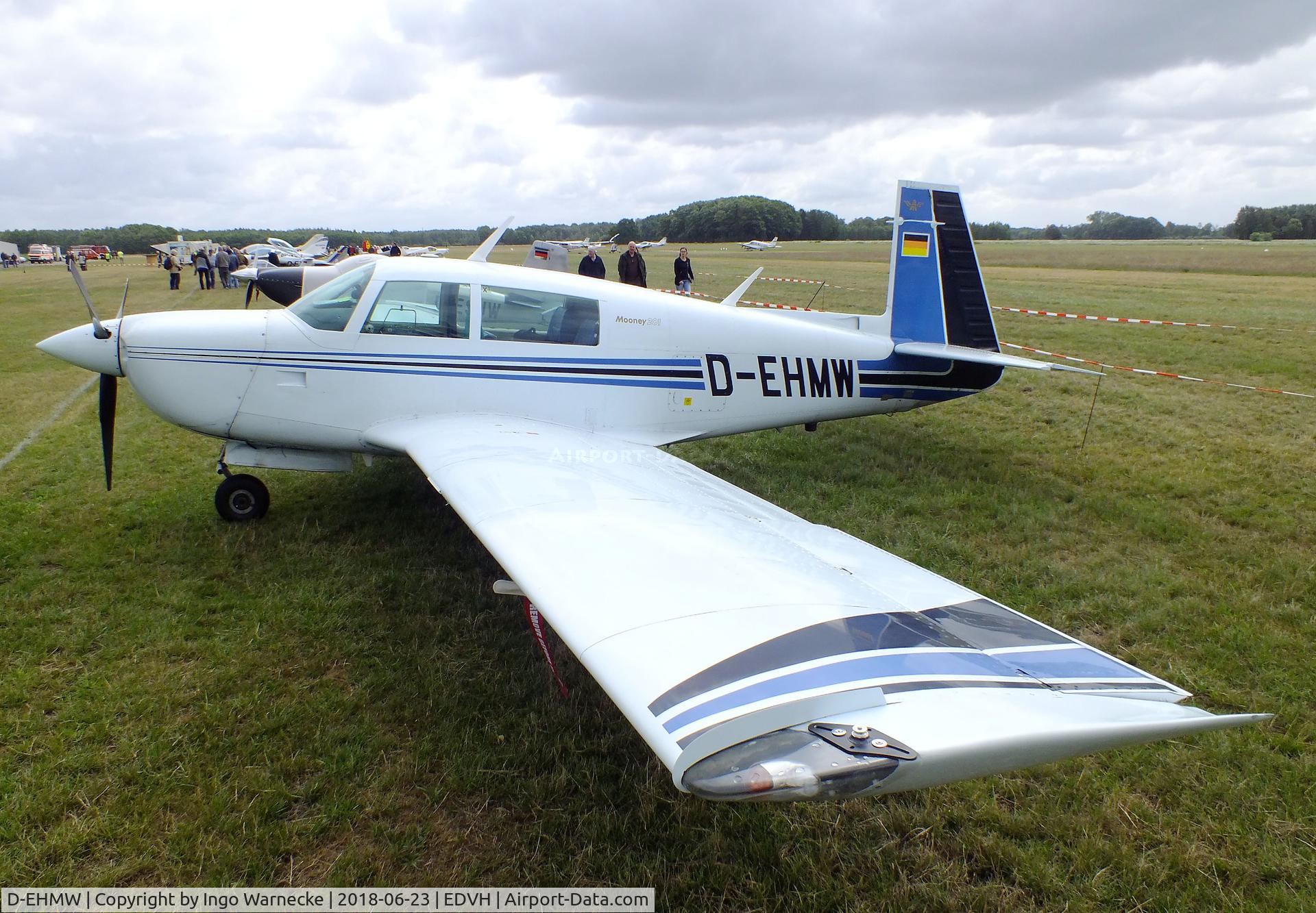 D-EHMW, 1983 Mooney M20J 201 201 C/N 24-1394, Mooney M20J 201 at the 2018 OUV-Meeting at Hodenhagen airfield