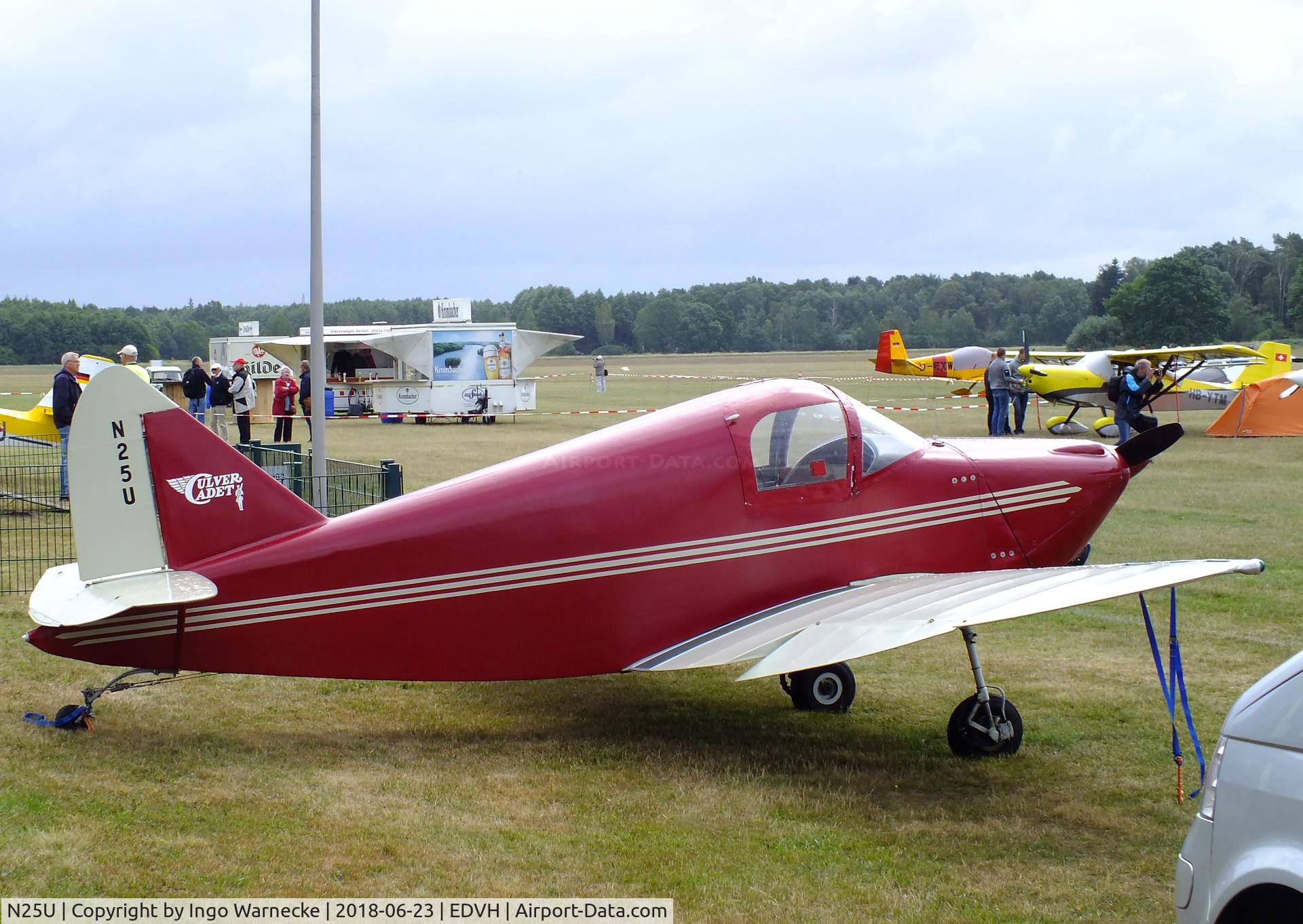 N25U, 1941 Culver LFA C/N 249, Culver Cadet LFA at the 2018 OUV-Meeting at Hodenhagen airfield