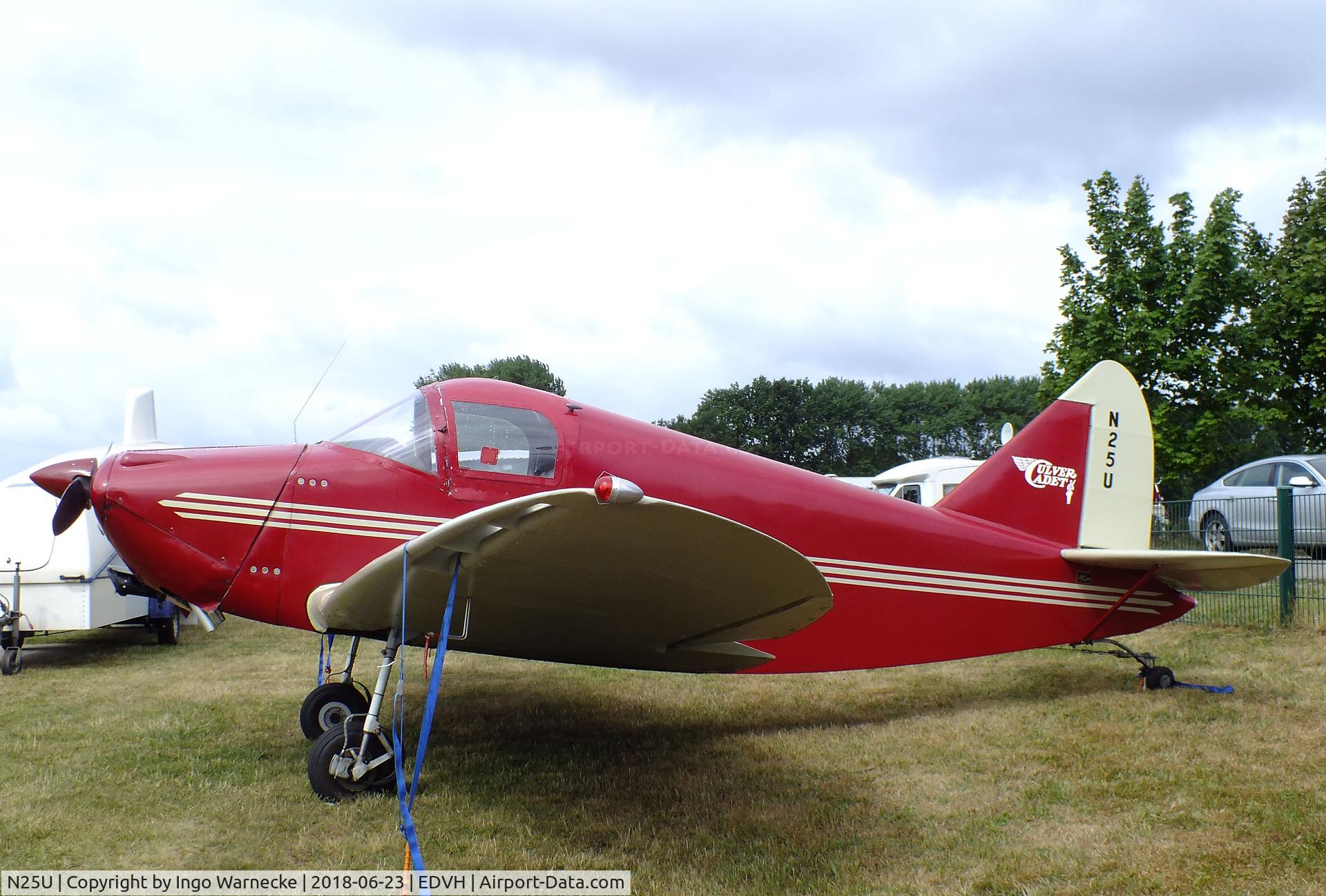N25U, 1941 Culver LFA C/N 249, Culver Cadet LFA at the 2018 OUV-Meeting at Hodenhagen airfield