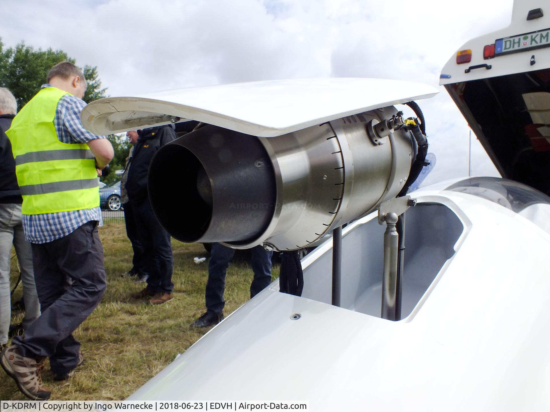 D-KDRM, 1998 Schleicher ASW-27 C/N 27069, Schleicher ASW-27 with retractable auxiliary turbojet at the 2018 OUV-Meeting at Hodenhagen airfield