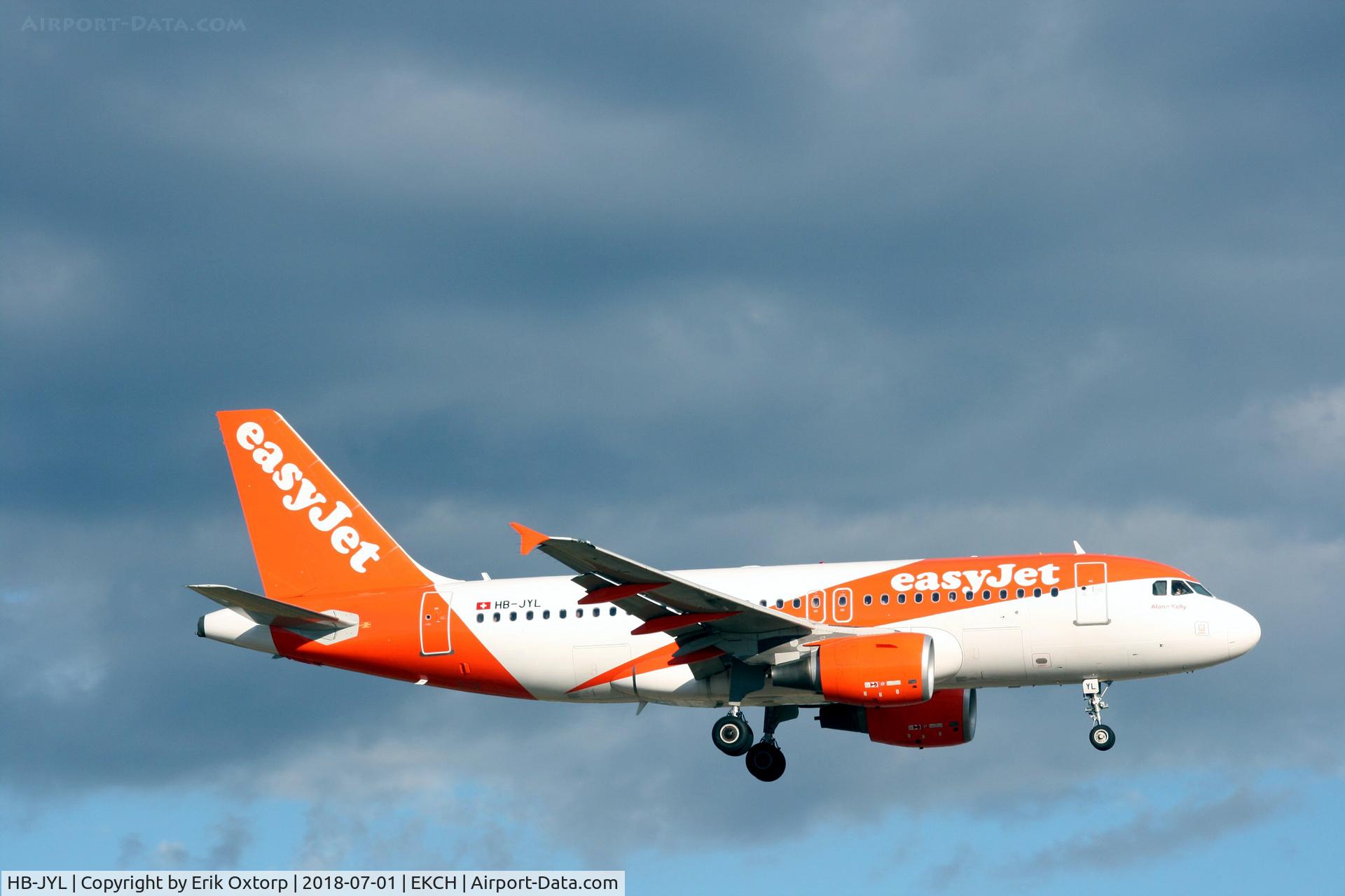 HB-JYL, 2011 Airbus A319-111 C/N 4693, HB-JYL landing rw 22L