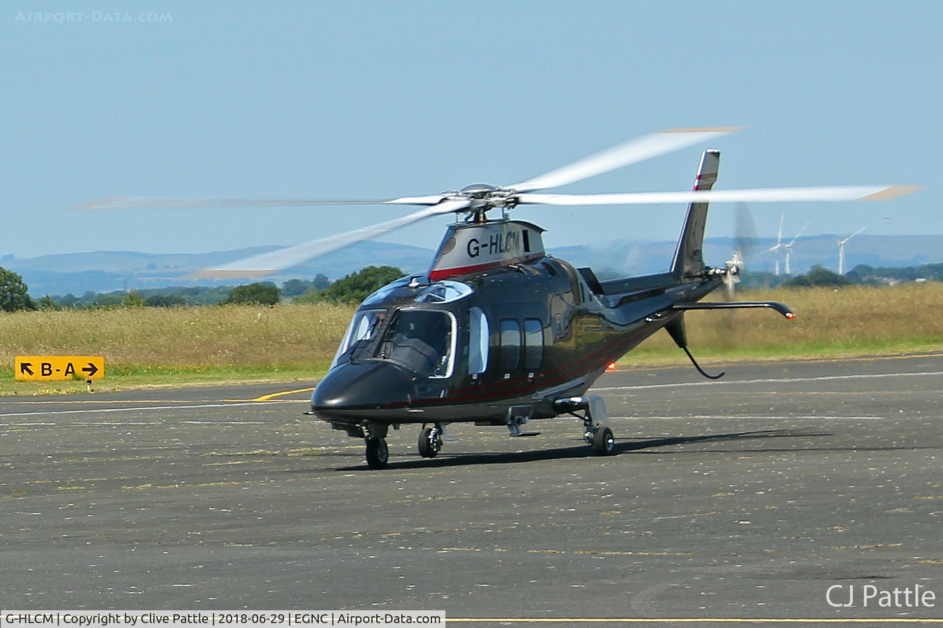 G-HLCM, 2017 Leonardo AW-109SP GrandNew C/N 22369, In action at Carlisle.