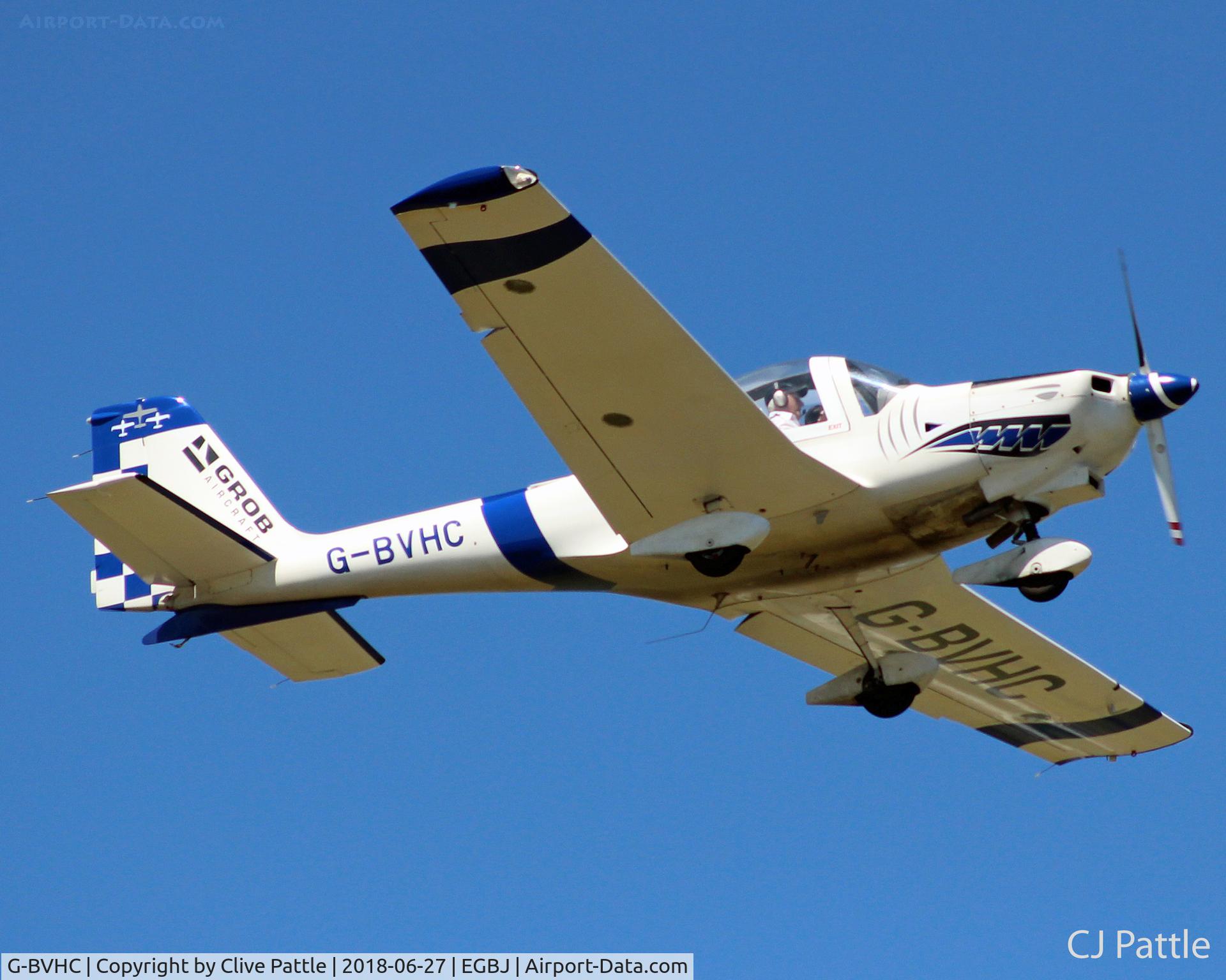 G-BVHC, 1994 Grob G-115D-2 C/N 82005, EGBJ departure
