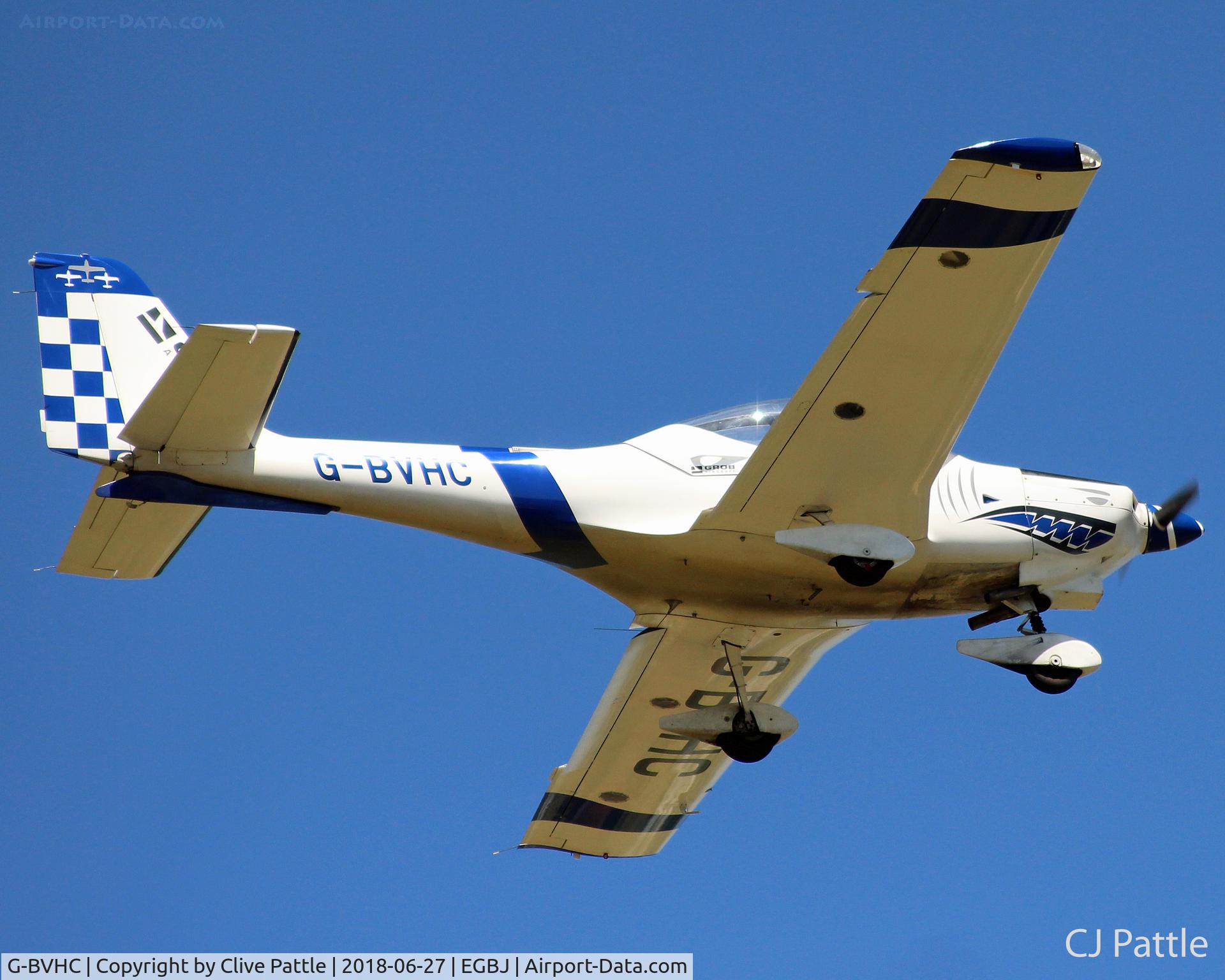 G-BVHC, 1994 Grob G-115D-2 C/N 82005, In action at its new home at EGBJ