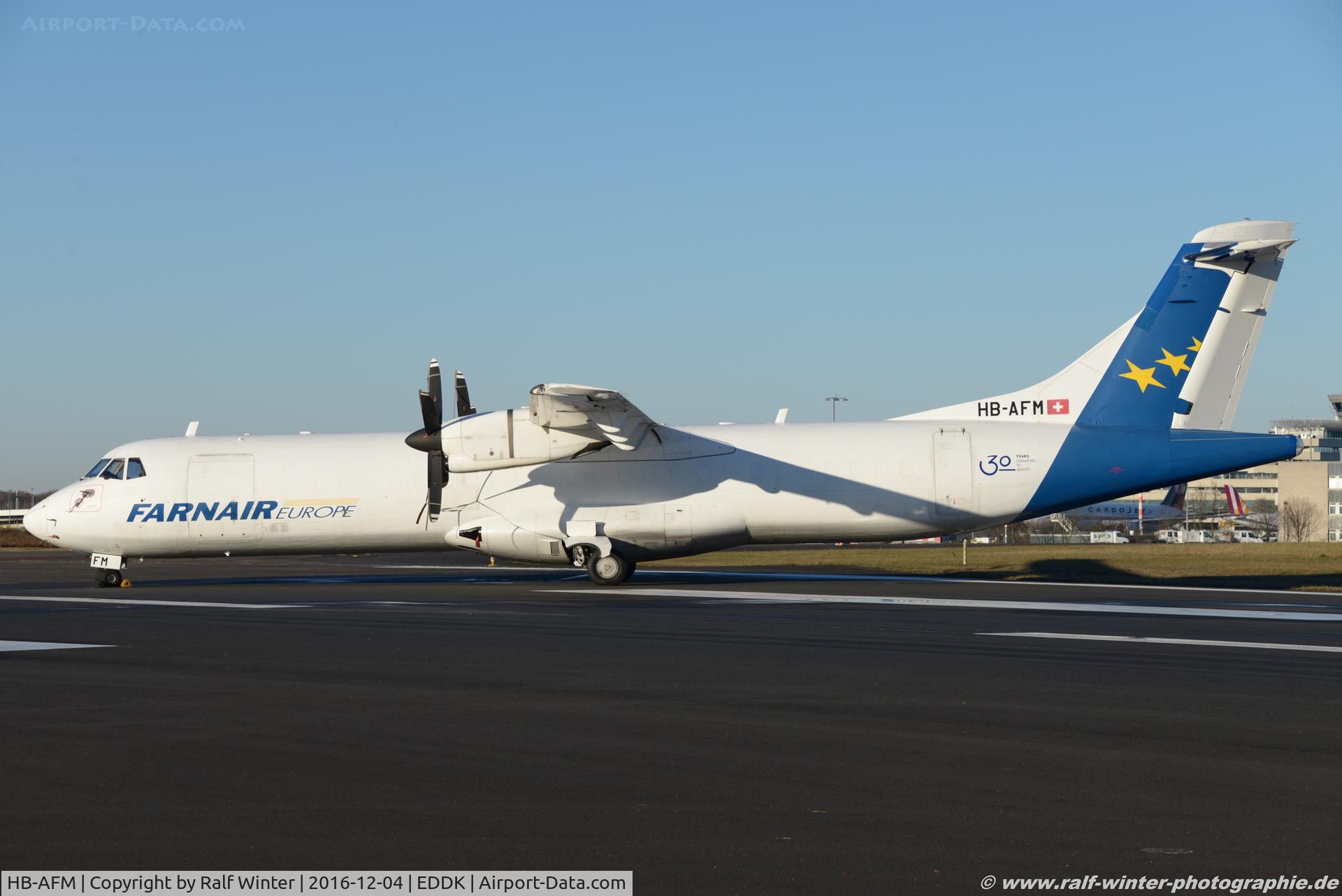 HB-AFM, 1993 ATR 72-202 C/N 364, ATR 72-202 - FAT Farnair Switzerland - 364 - HB-AFM - 04.12.2016 - CGN