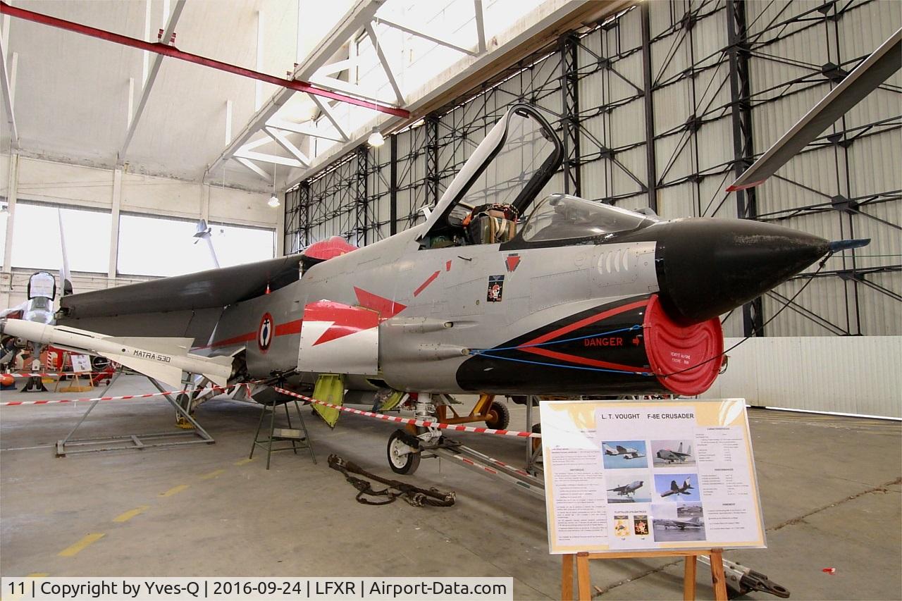 11, Vought F-8P Crusader C/N 1228, Vought F-8P Crusader, Naval Aviation Museum, Rochefort-Soubise airport (LFXR)