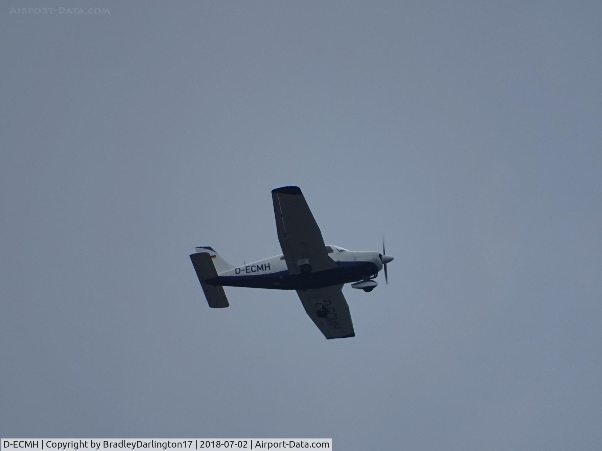 D-ECMH, 1970 Cessna 182N Skylane C/N 18260515, Flying Over Plymouth Around 1,00ft