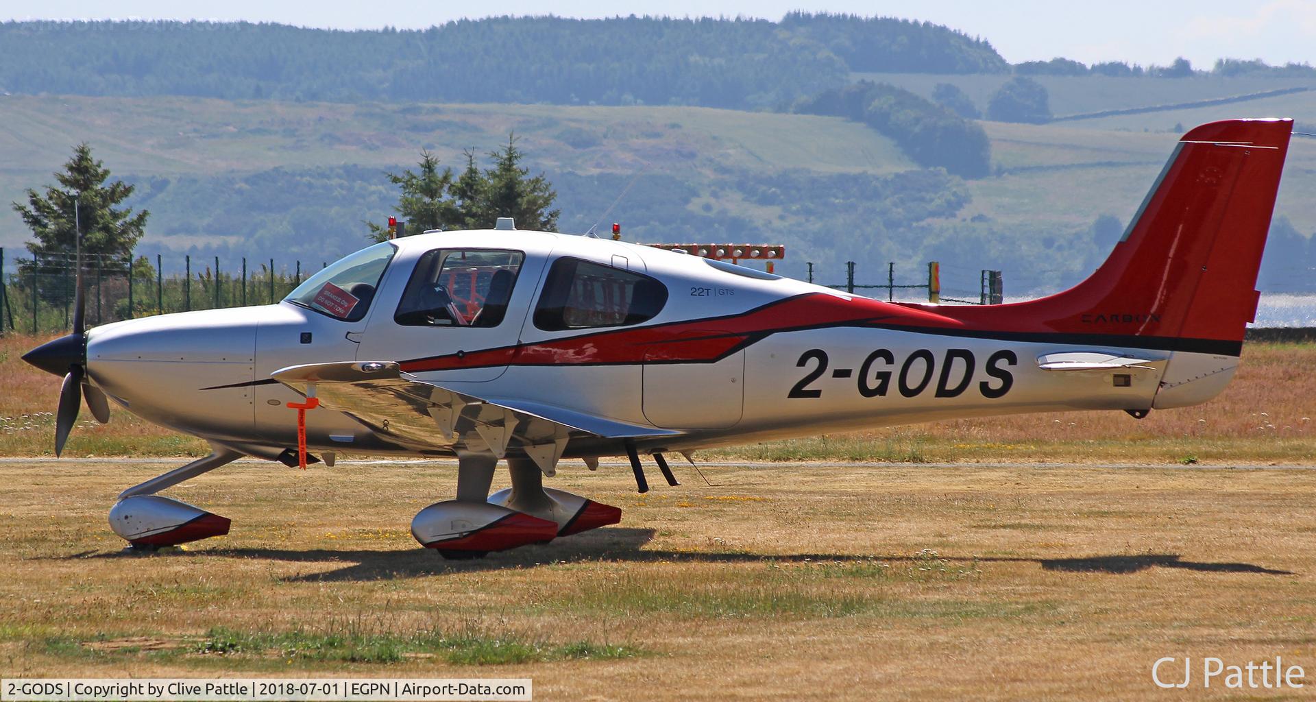 2-GODS, Cirrus SR22T C/N 1070, Parked up at Dundee