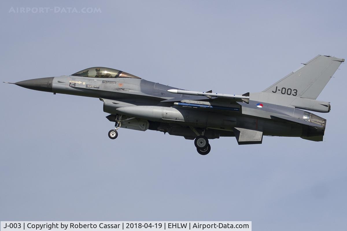 J-003, Fokker F-16AM Fighting Falcon C/N 6D-159, Frisian Flag 2018