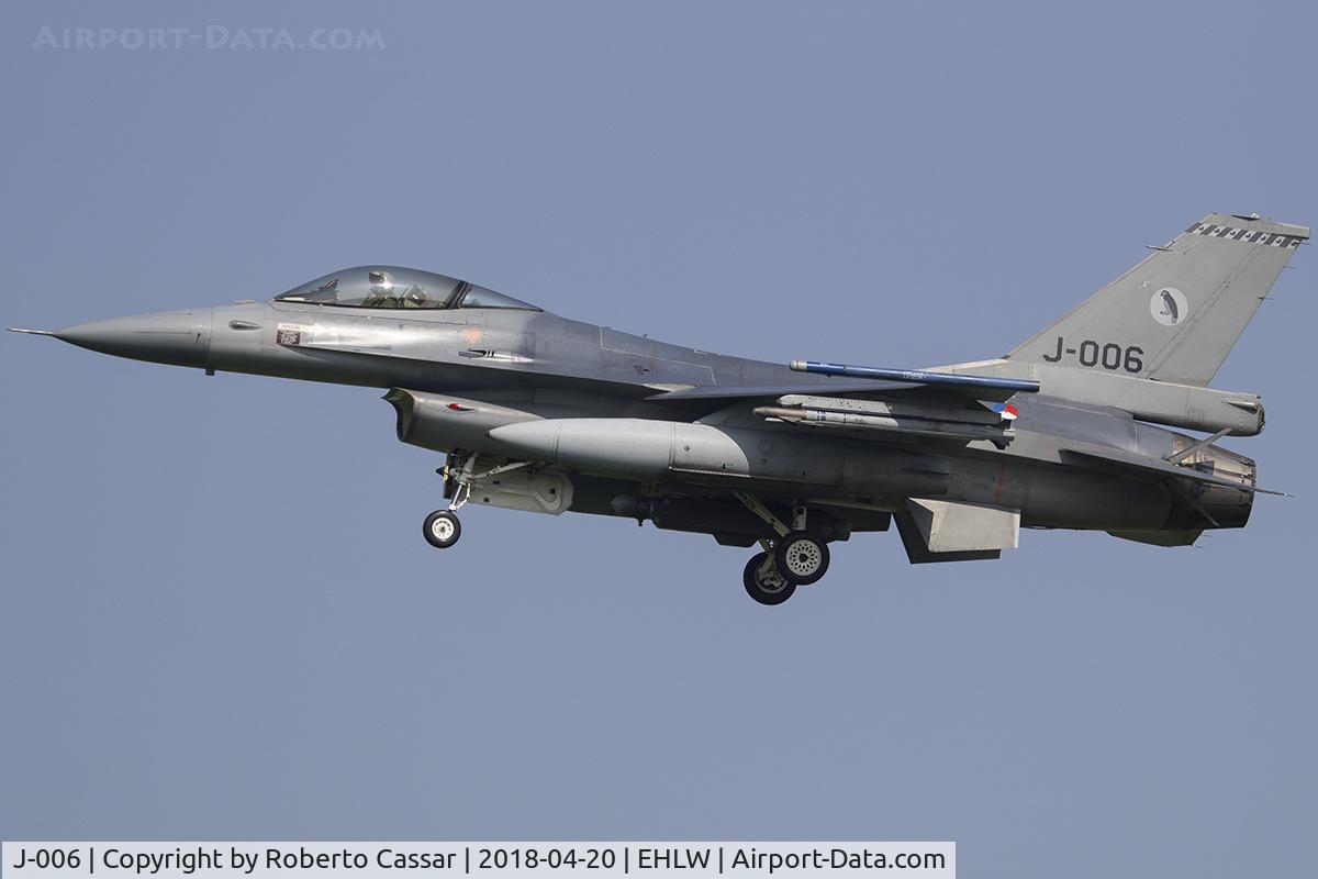 J-006, Fokker F-16AM Fighting Falcon C/N 6D-162, Frisian Flag 2018