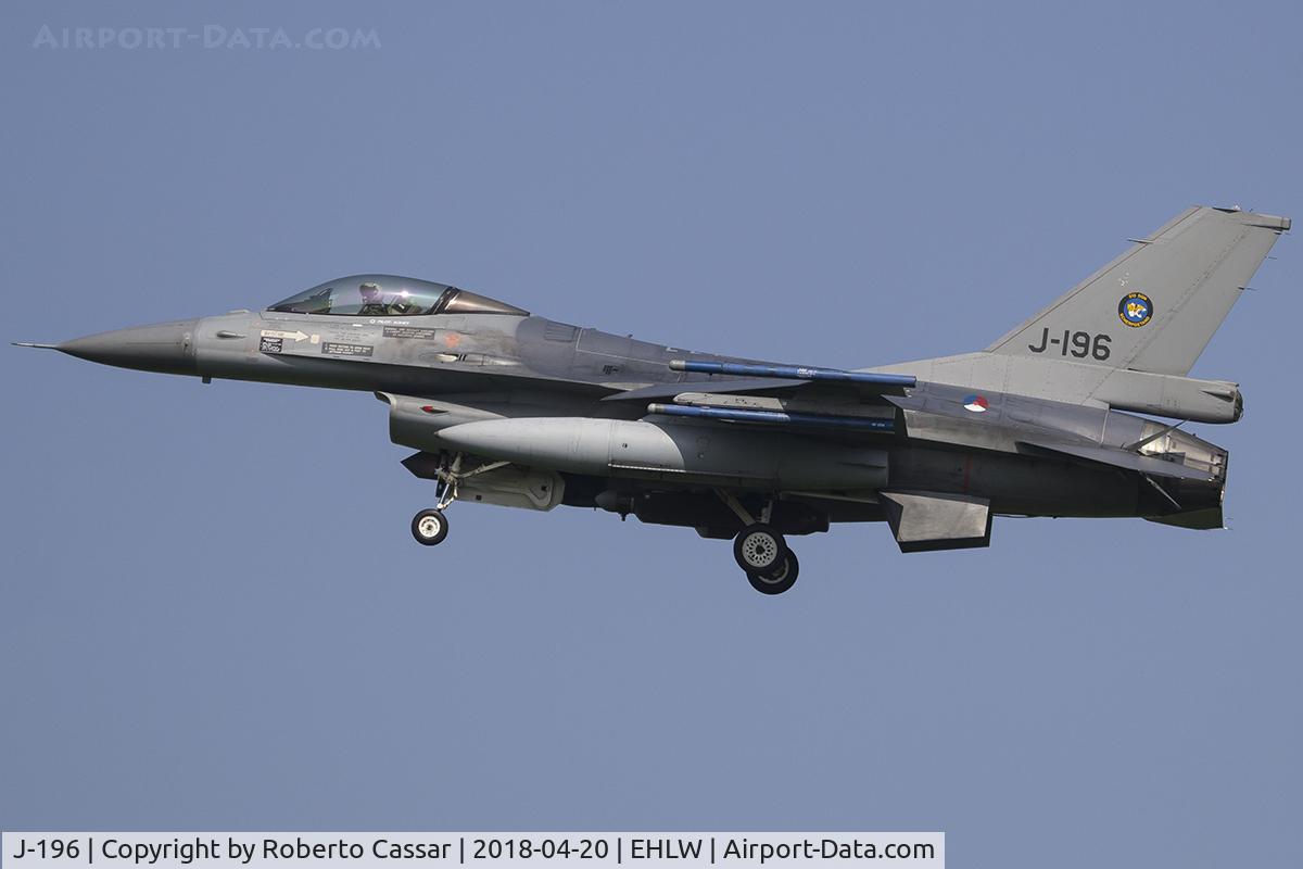 J-196, Fokker F-16AM Fighting Falcon C/N 6D-103, Frisian Flag 2018
