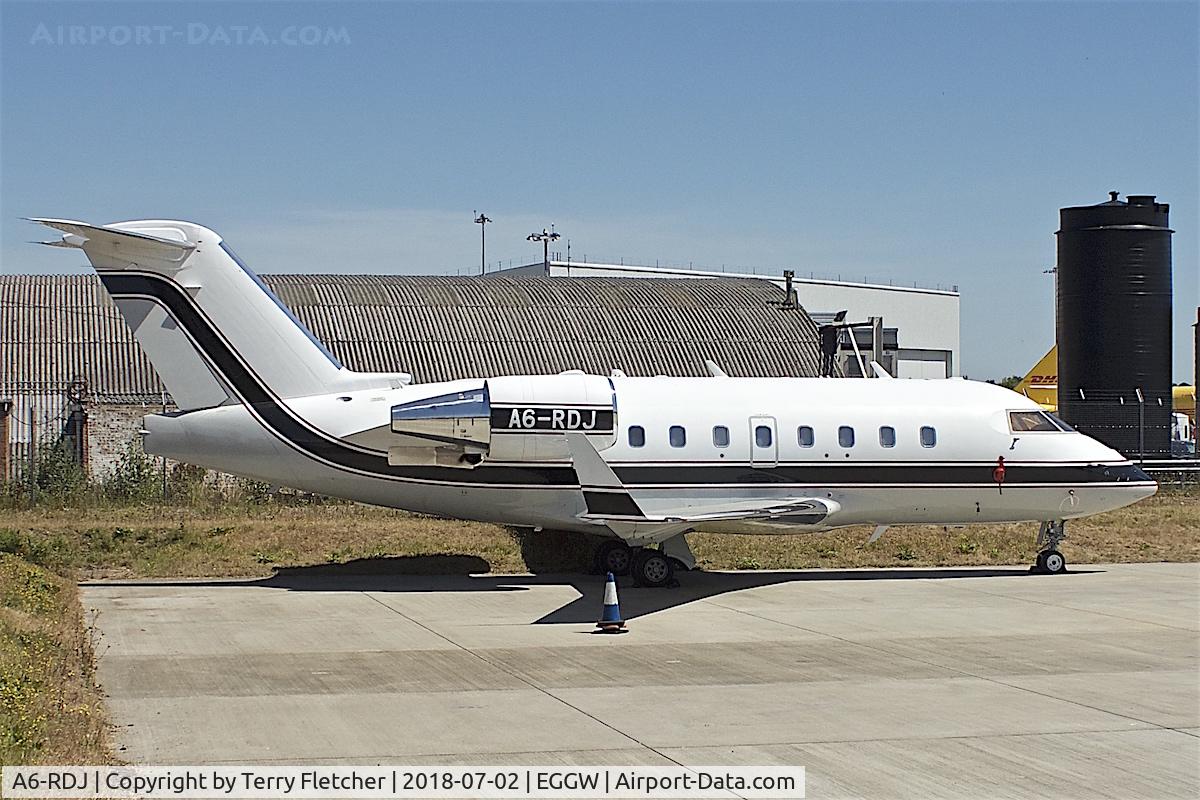 A6-RDJ, 2003 Bombardier Challenger 604 (CL-600-2B16 C/N 5574, At London Luton