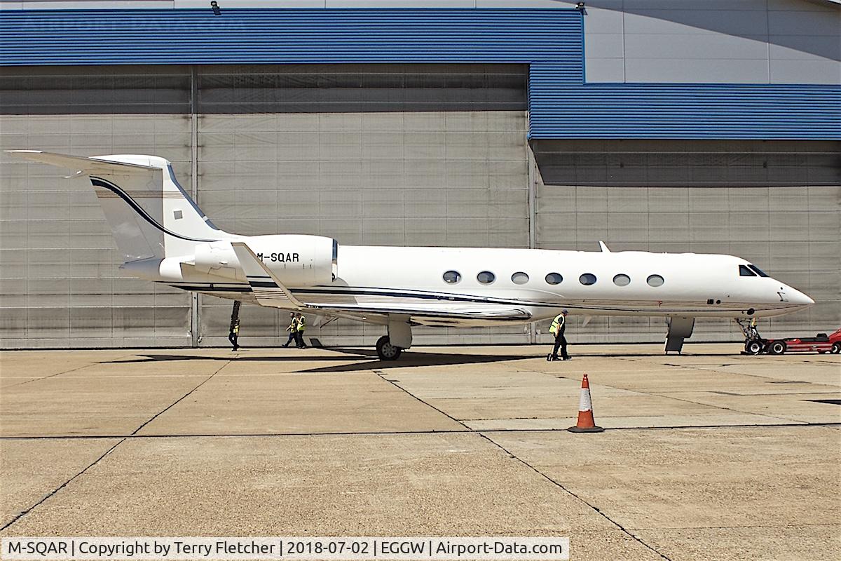 M-SQAR, 2007 Gulfstream Aerospace GV-SP (G550) C/N 5179, At London Luton