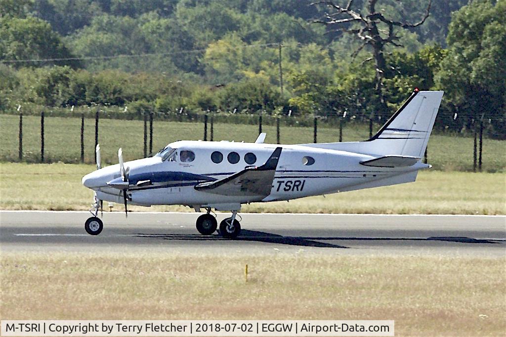 M-TSRI, Hawker Beechcraft C90GTI King Air C/N LJ-2033, At London Luton