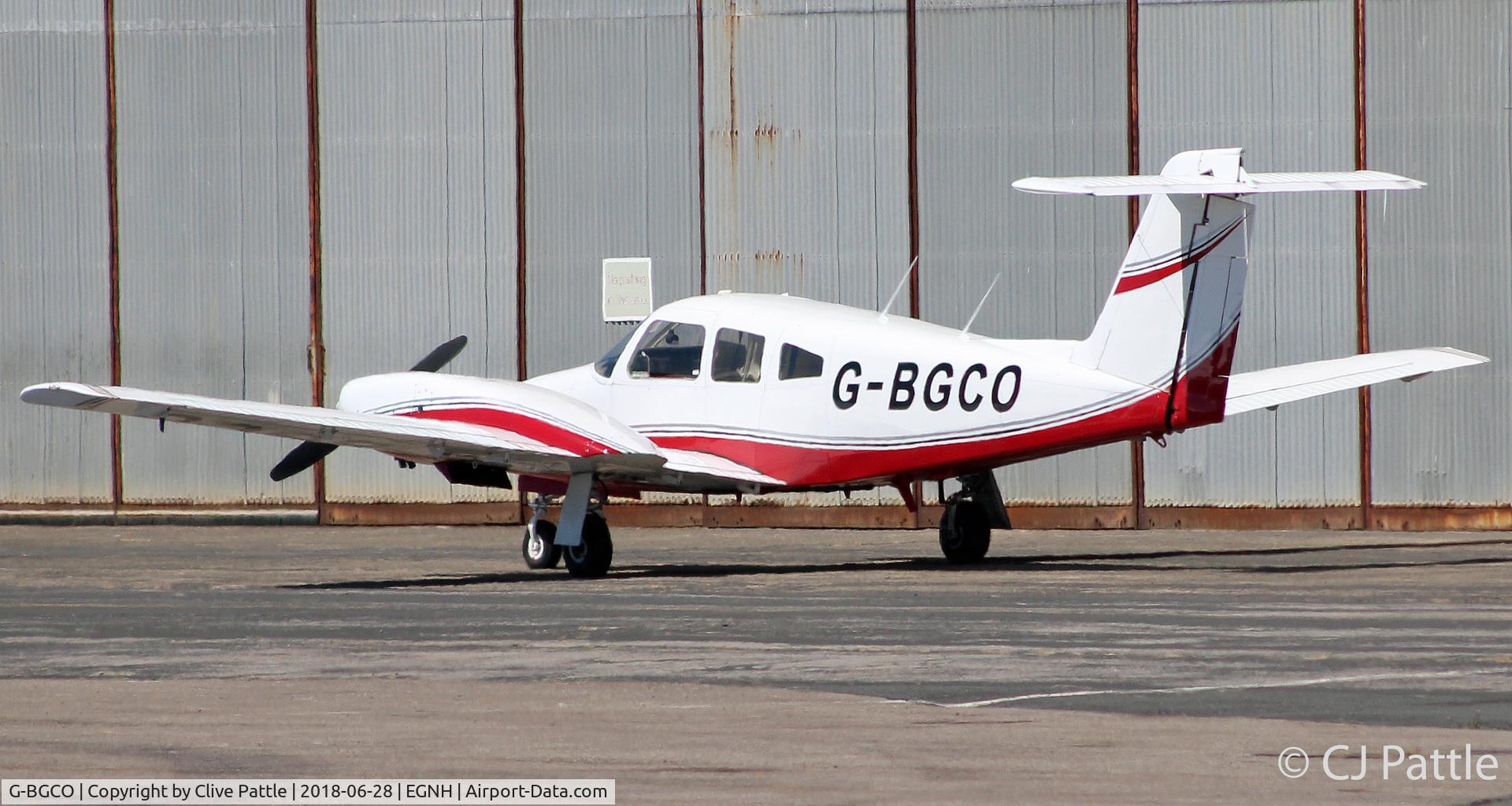 G-BGCO, 1978 Piper PA-44-180 Seminole Seminole C/N 44-7995128, Parked up at Blackpool