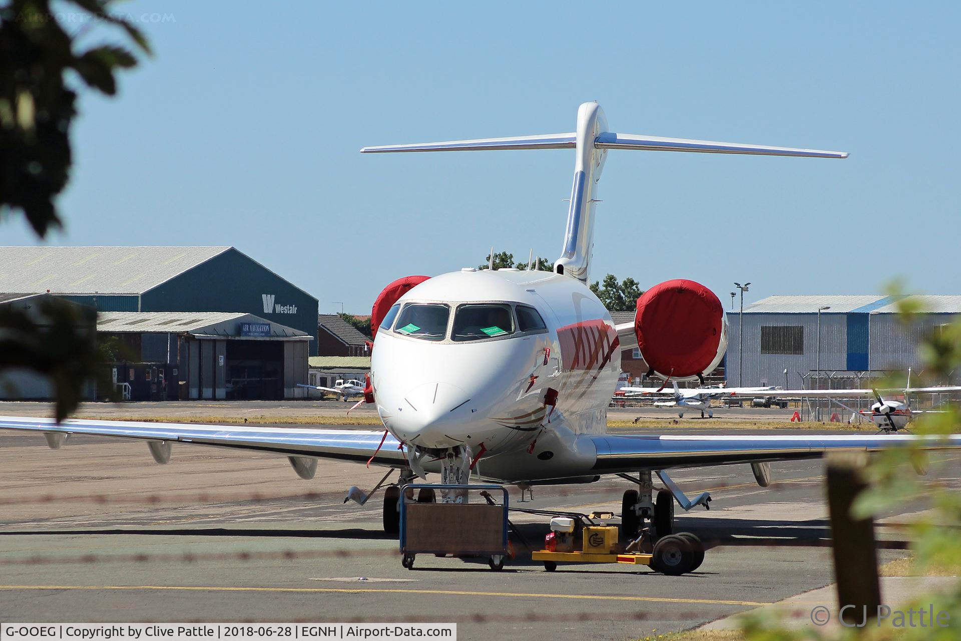 G-OOEG, 2018 Bombardier Challenger 350 (BD-100-1A10) C/N 20733, Parked at Blackpool