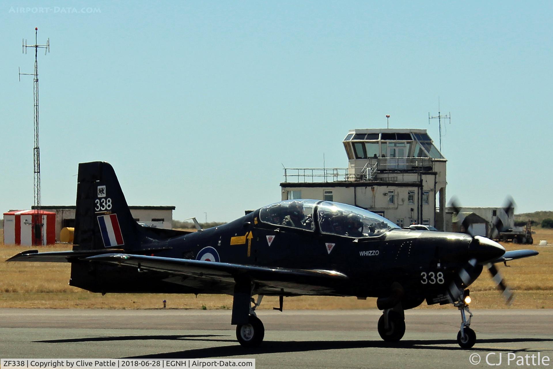 ZF338, 1991 Short S-312 Tucano T1 C/N S102/T73, Visiting Blackpool