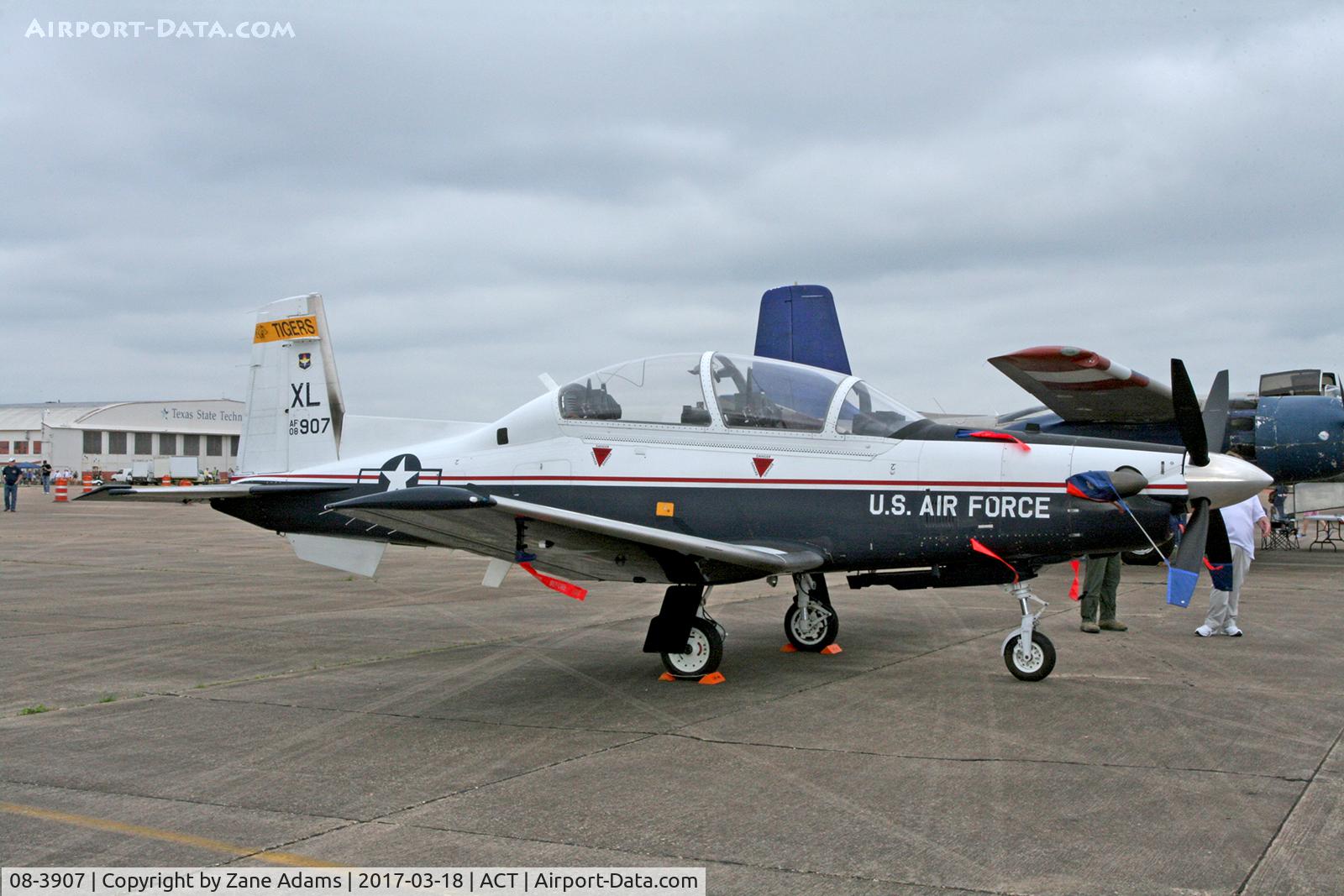 08-3907, 2008 Raytheon Beech T-6A Texan II C/N PT-466, At the 2017 Waco airshow