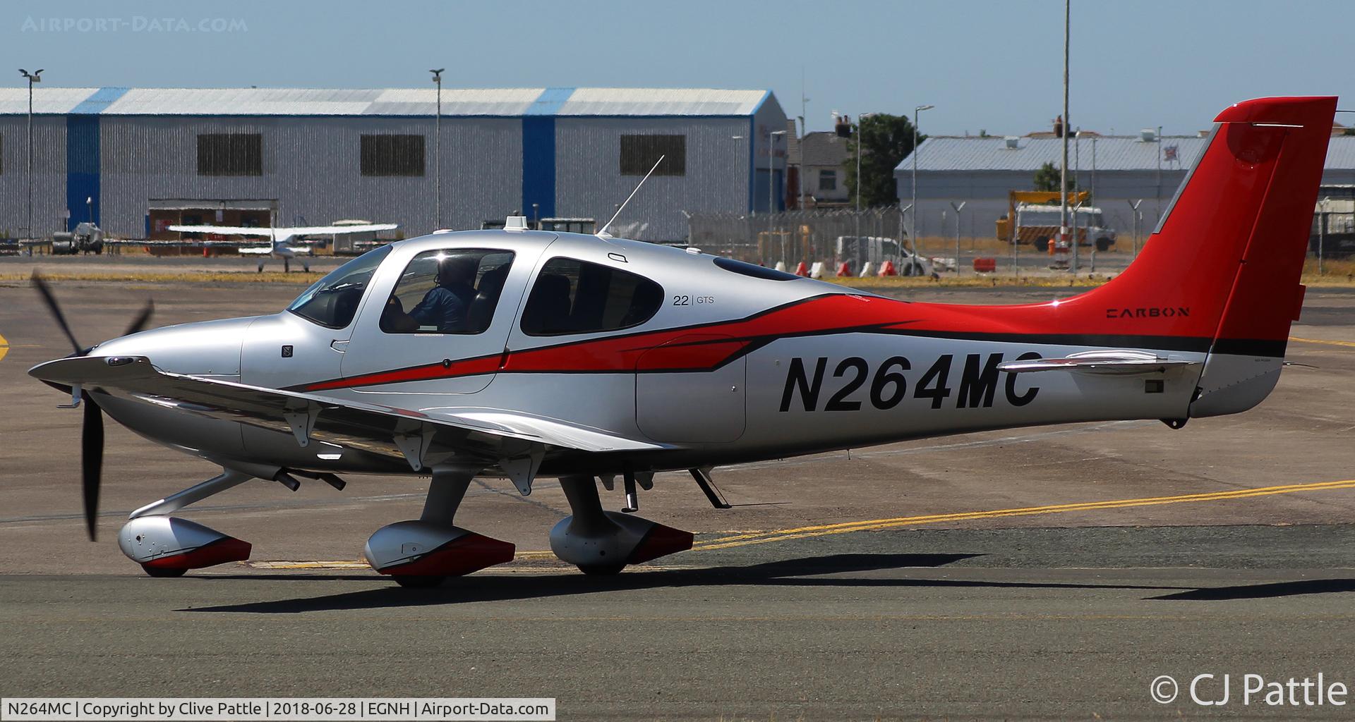N264MC, 2015 Cirrus SR22  GTS Carbon C/N 4179, Taxy for departure from Blackpool