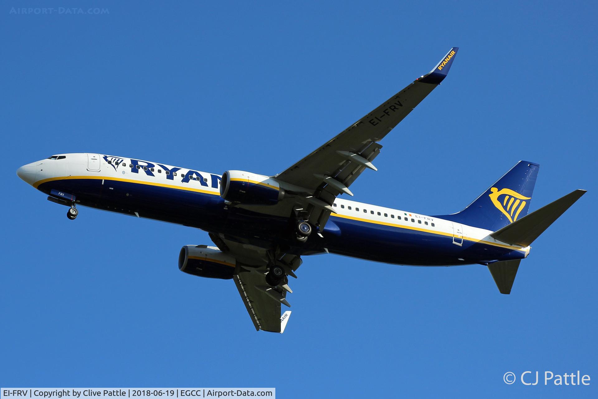 EI-FRV, 2016 Boeing 737-8AS C/N 44747, On finals to EGCC