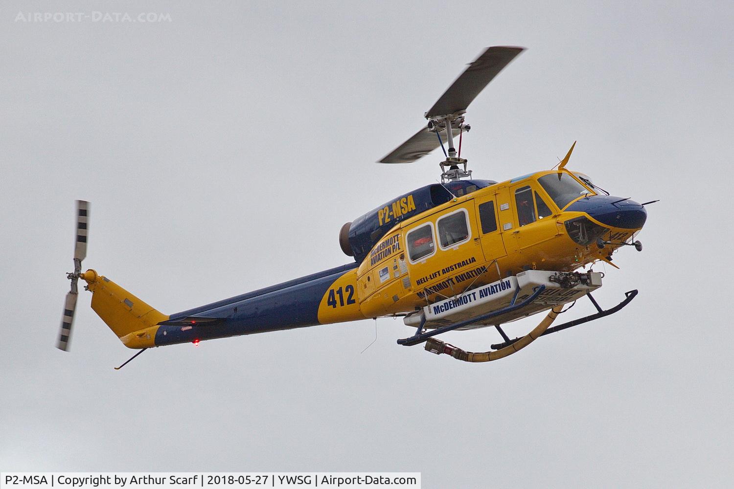 P2-MSA, Bell 214B C/N 28065, Red Thunder - Watts Bridge 2018