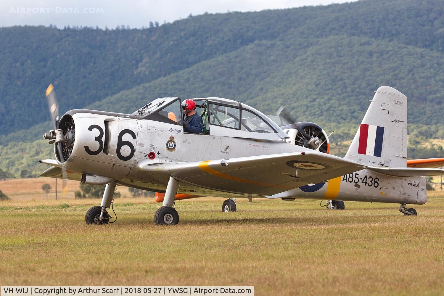 VH-WIJ, 1956 Commonwealth CA-25 Winjeel C/N CA25-36, Red Thunder - Watts Bridge 2018