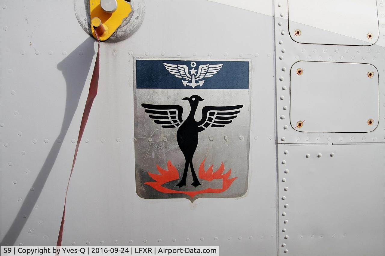59, 1969 Nord N-262A C/N 59, Nord N-262A, 2S squadron blazon, Naval Aviation Museum, Rochefort-Soubise airport (LFXR)