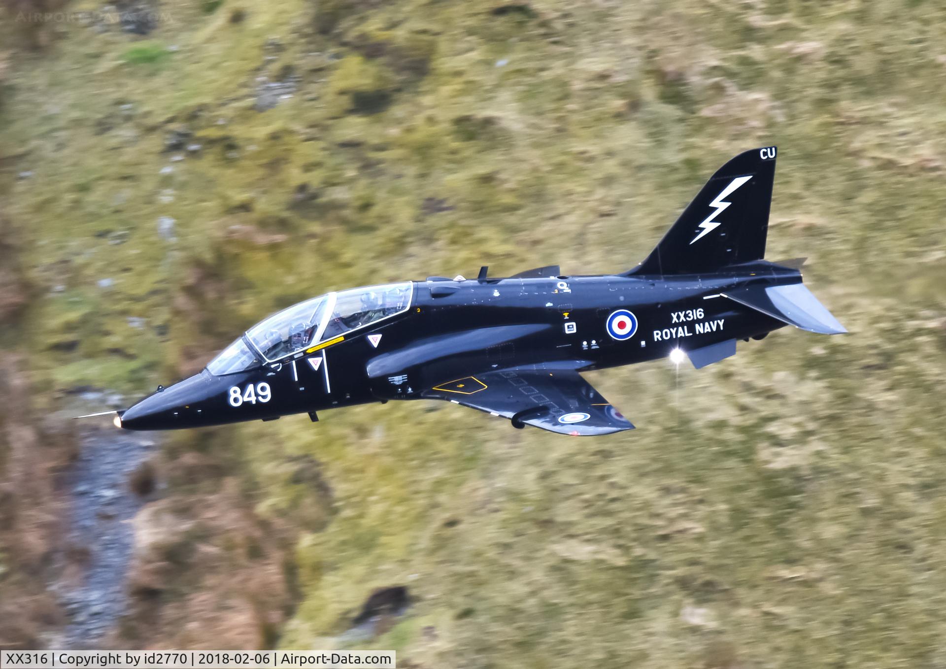 XX316, 1980 Hawker Siddeley Hawk T.1A C/N 158/312141, Low Level in Wales